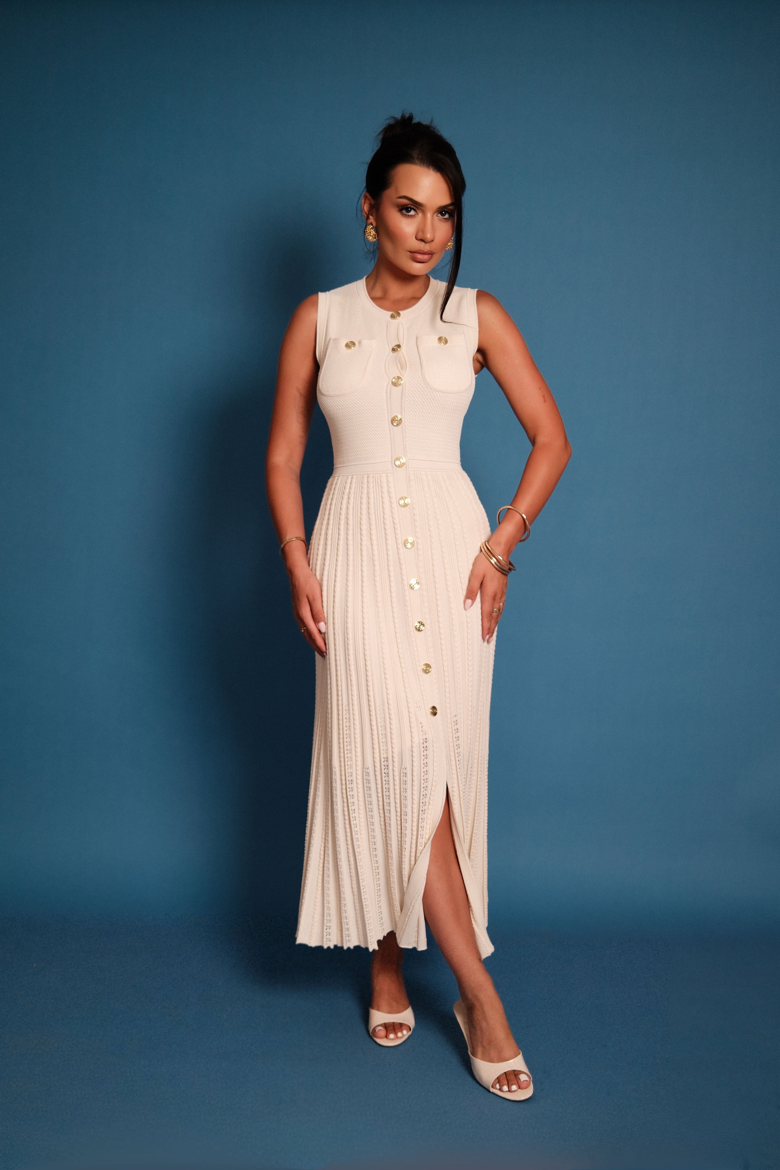 Belia Cream Dress