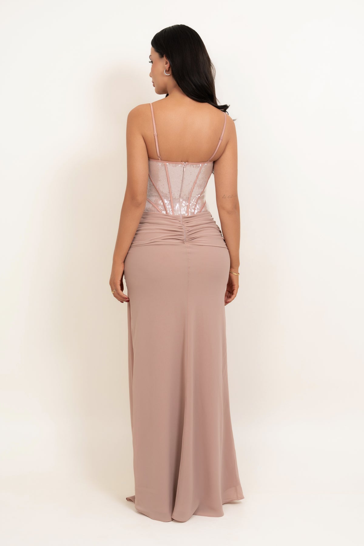 Loreta Warm Taupe Dress