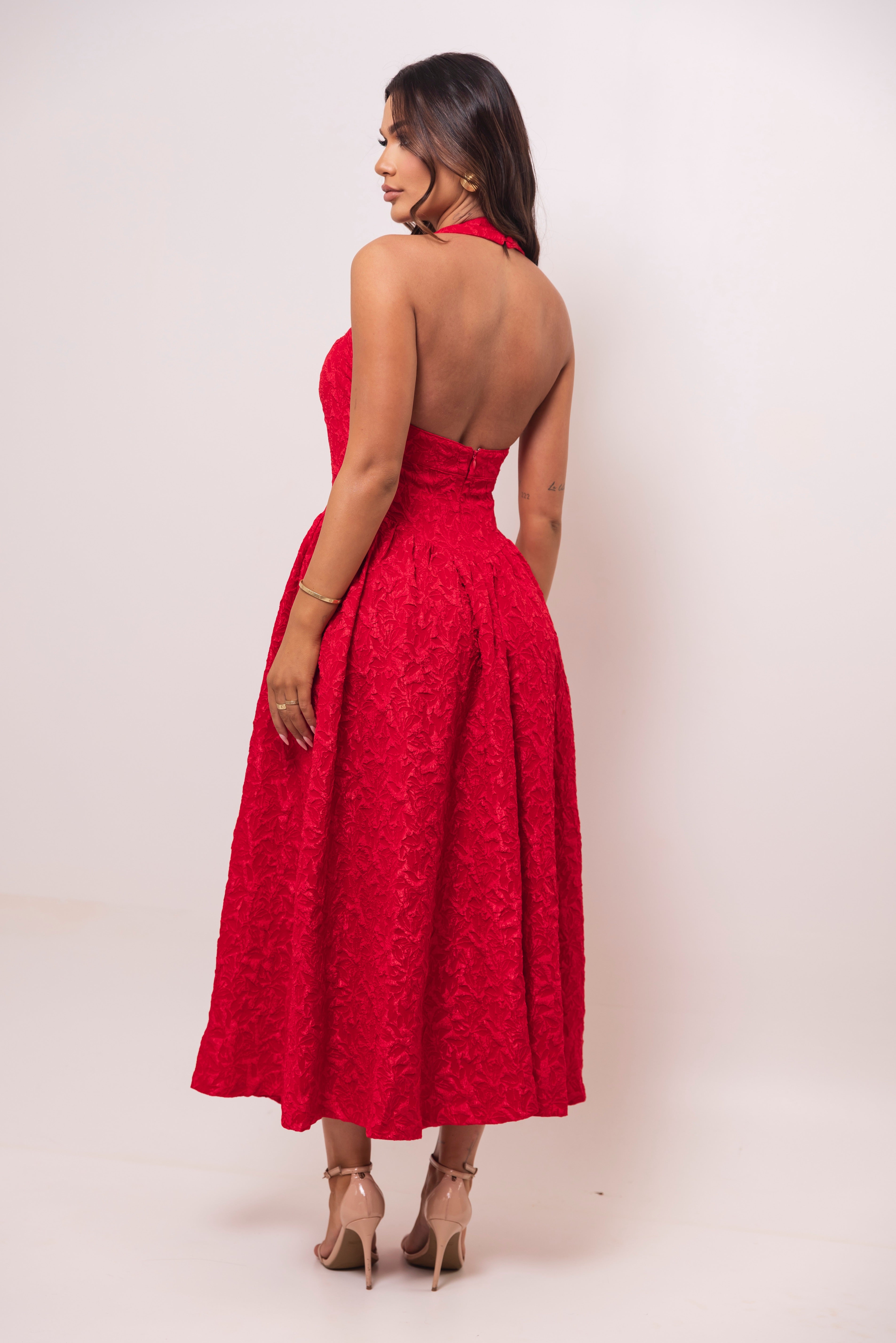 Evalina Red Dress