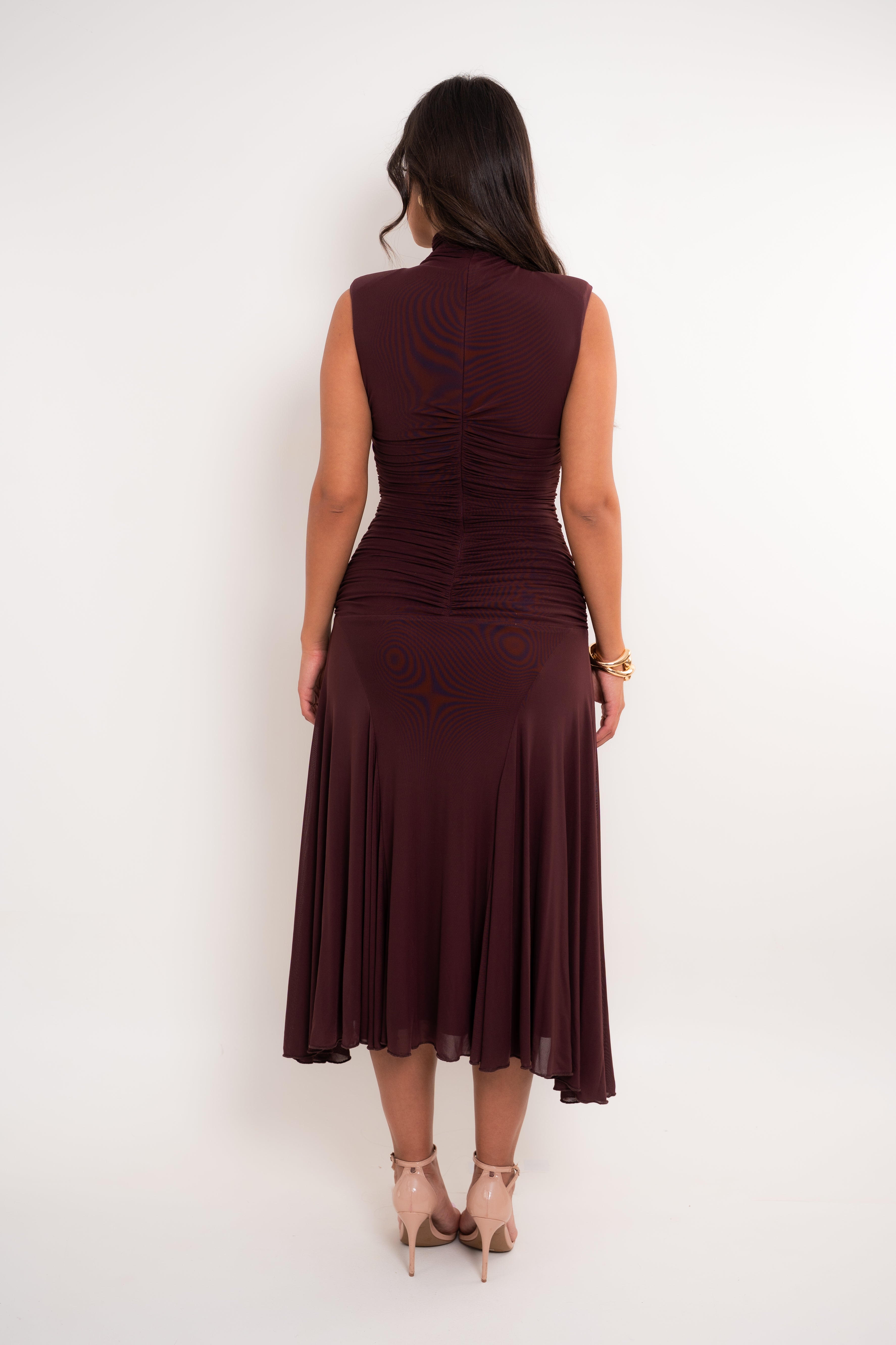 Alondra Brown Dress