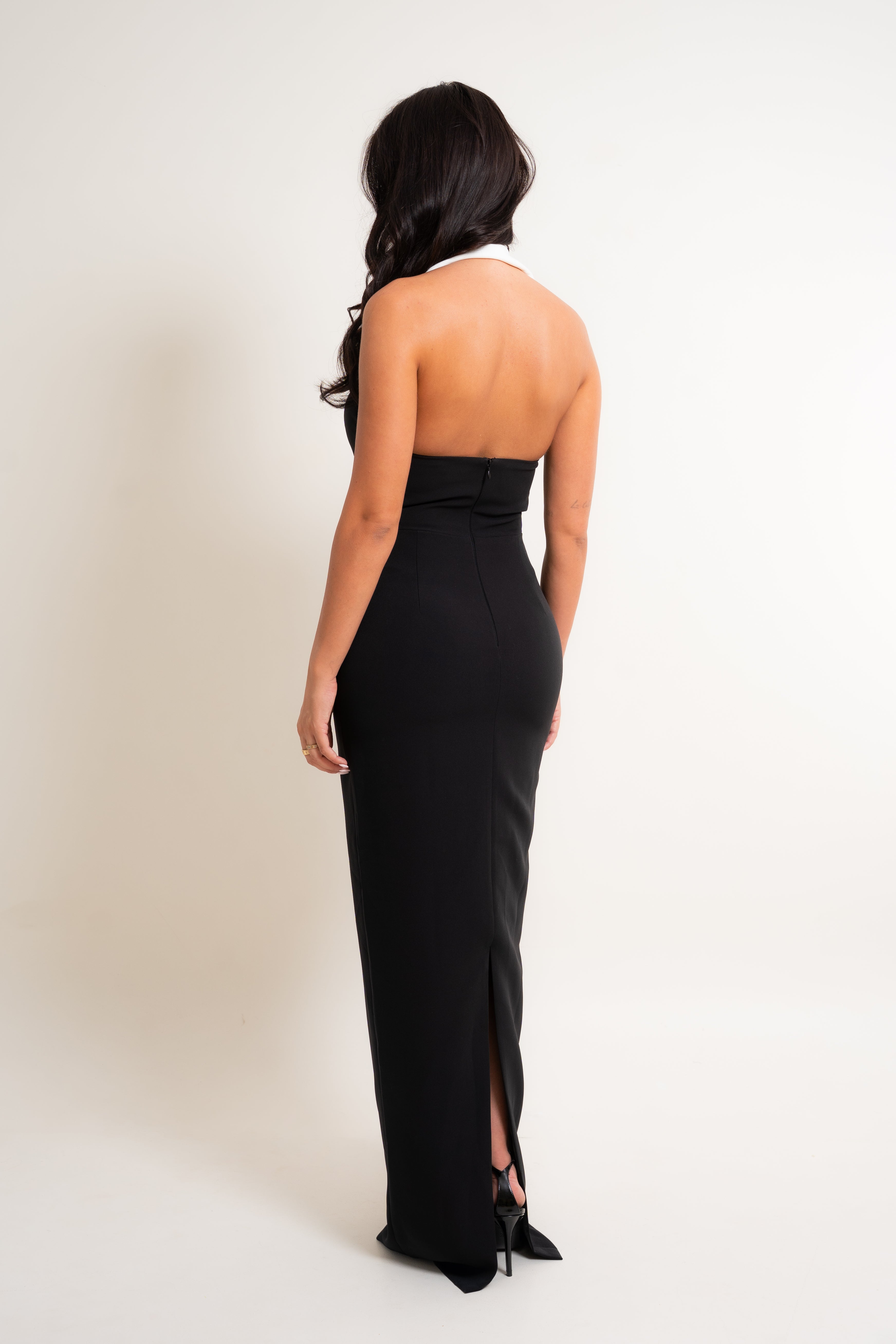 Amia Black White Dress