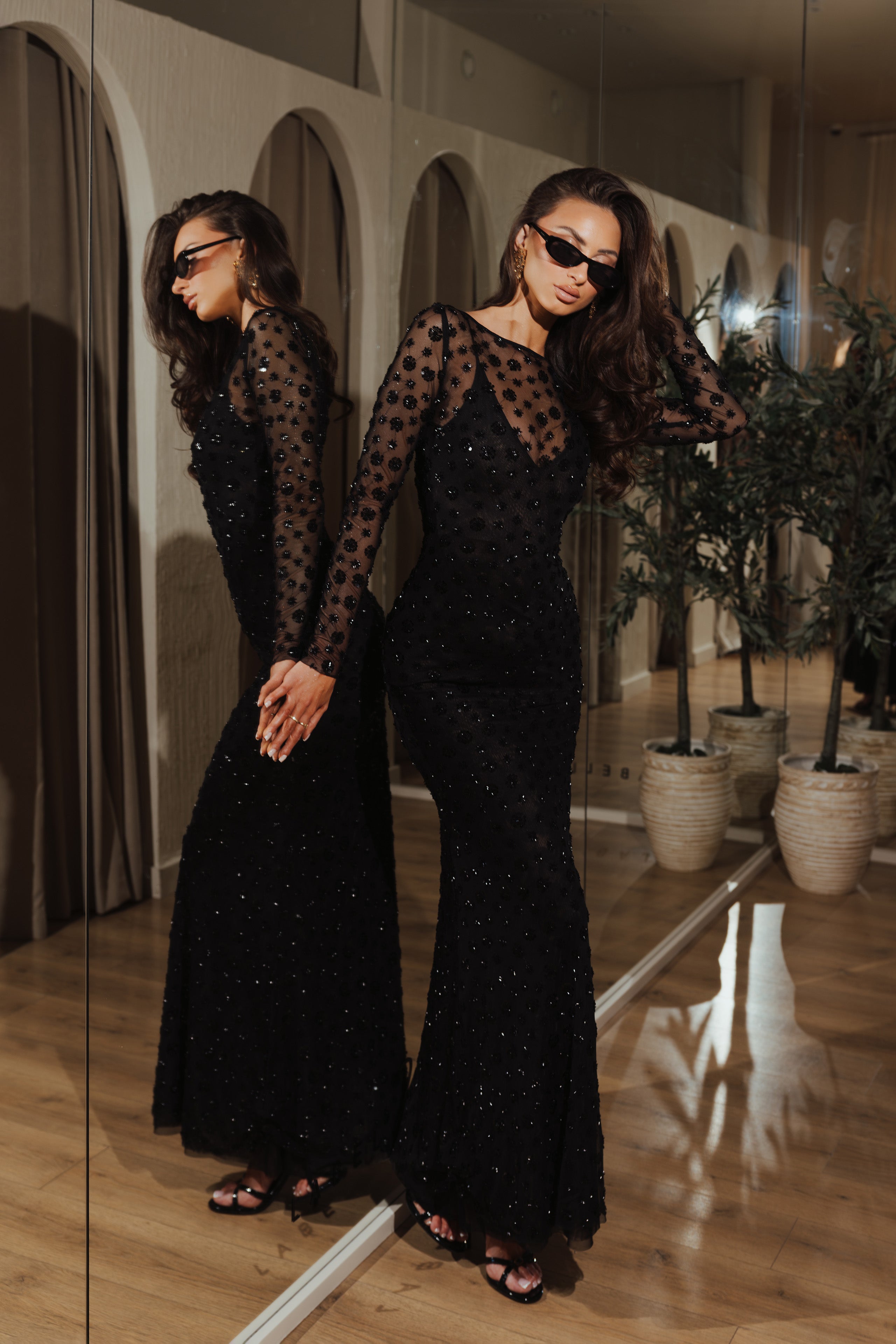 Aylina Black Dress