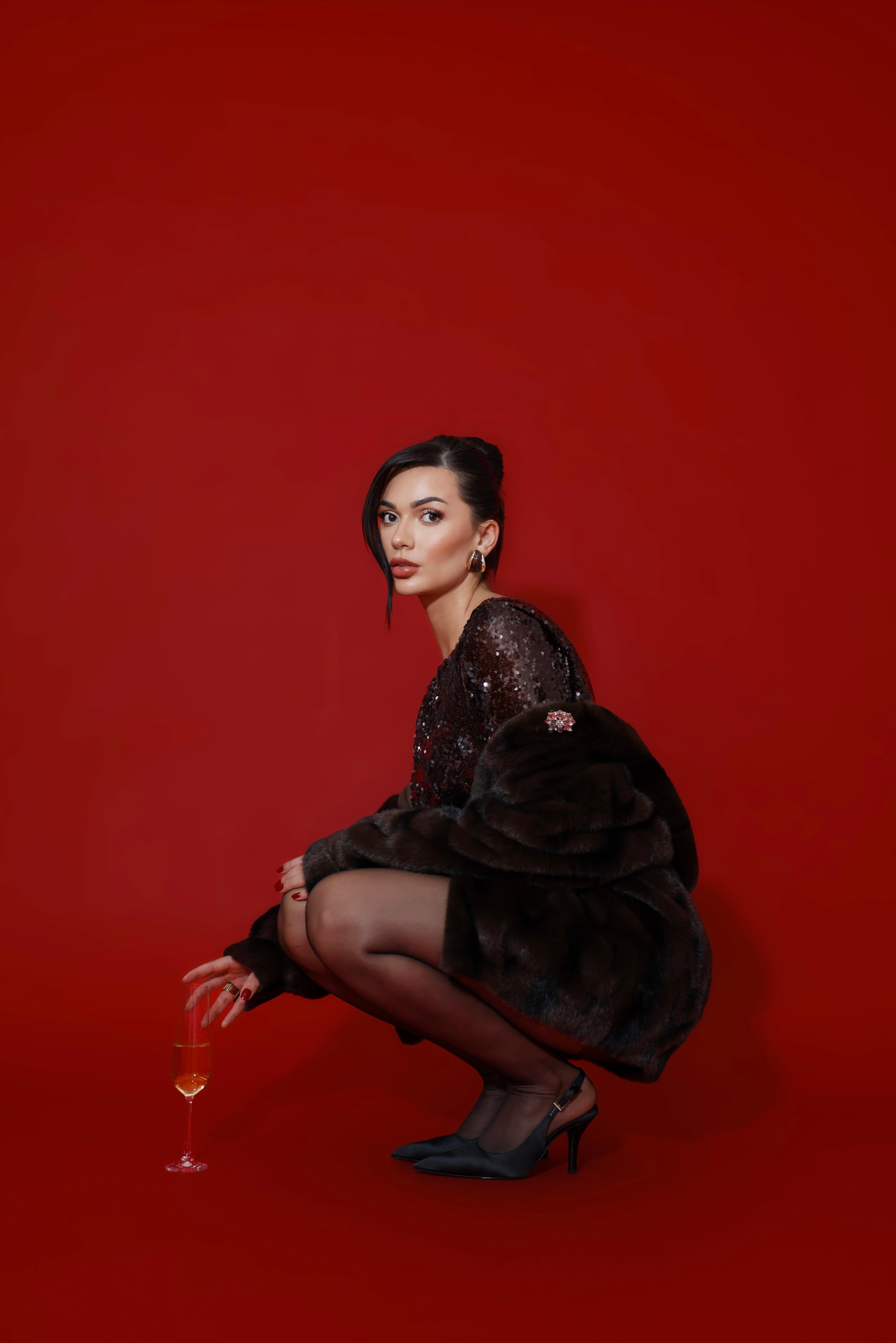 Berta Espresso Dress