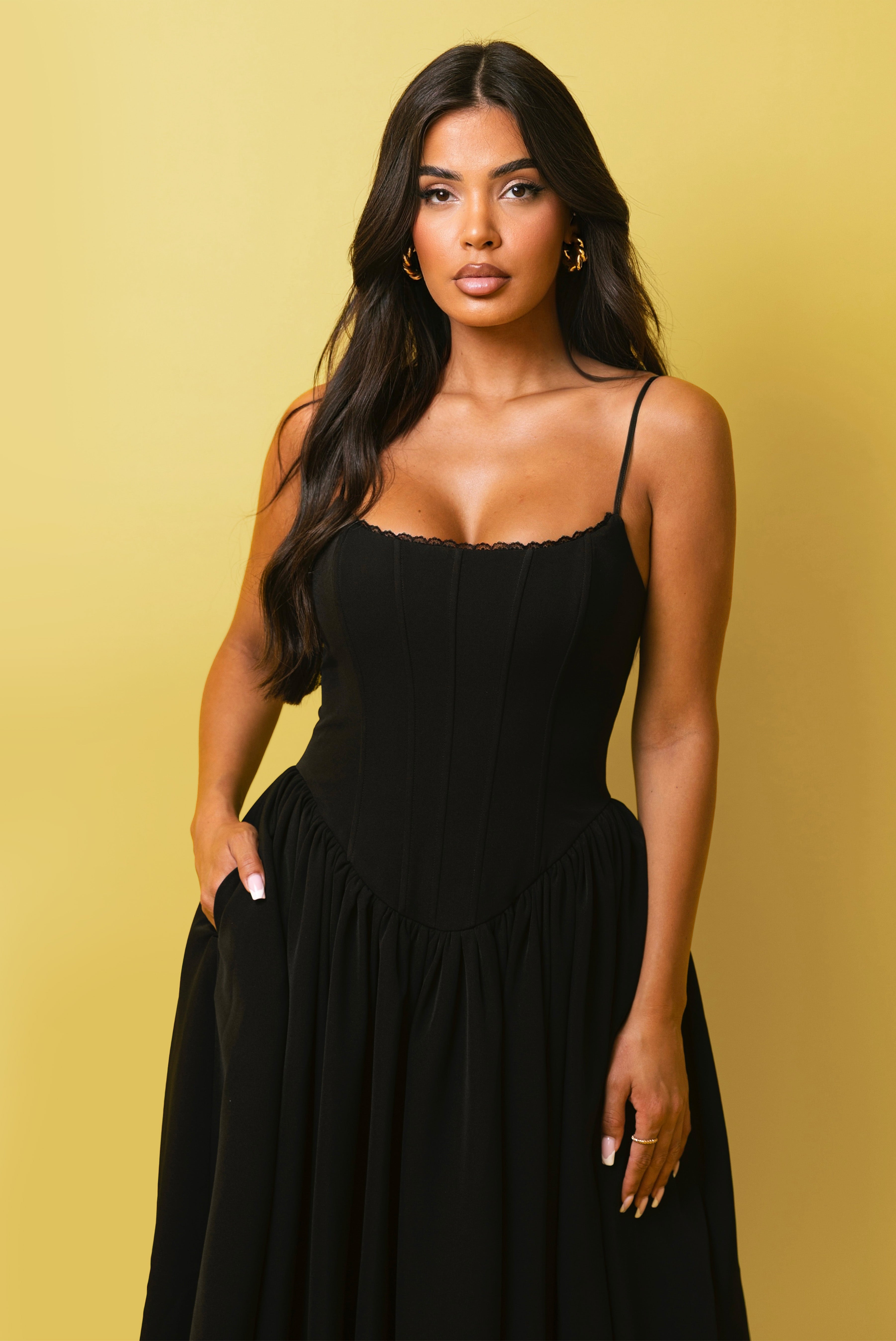 Darlena Black Dress | Label Nue