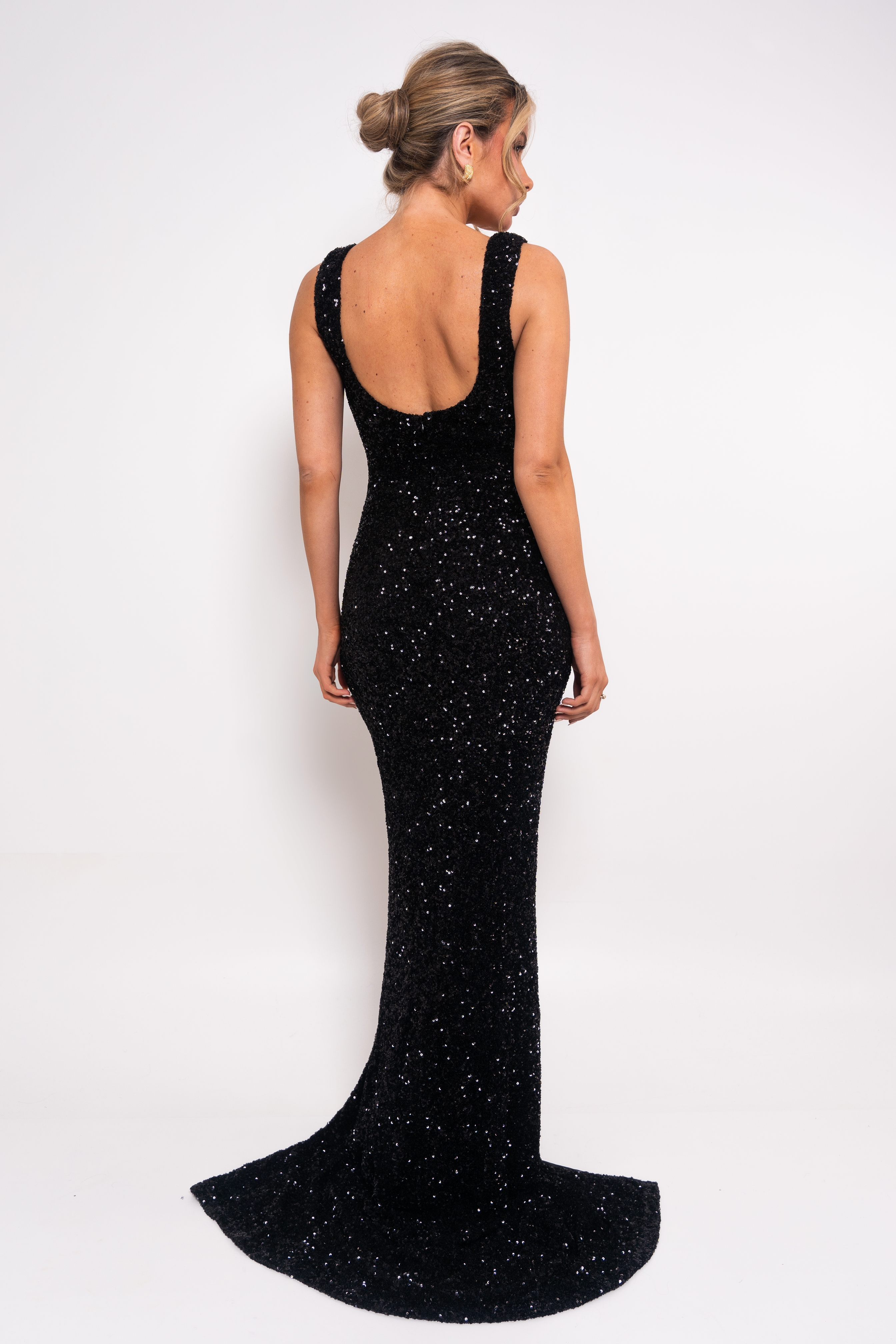 Dinah Black Sequin Dress