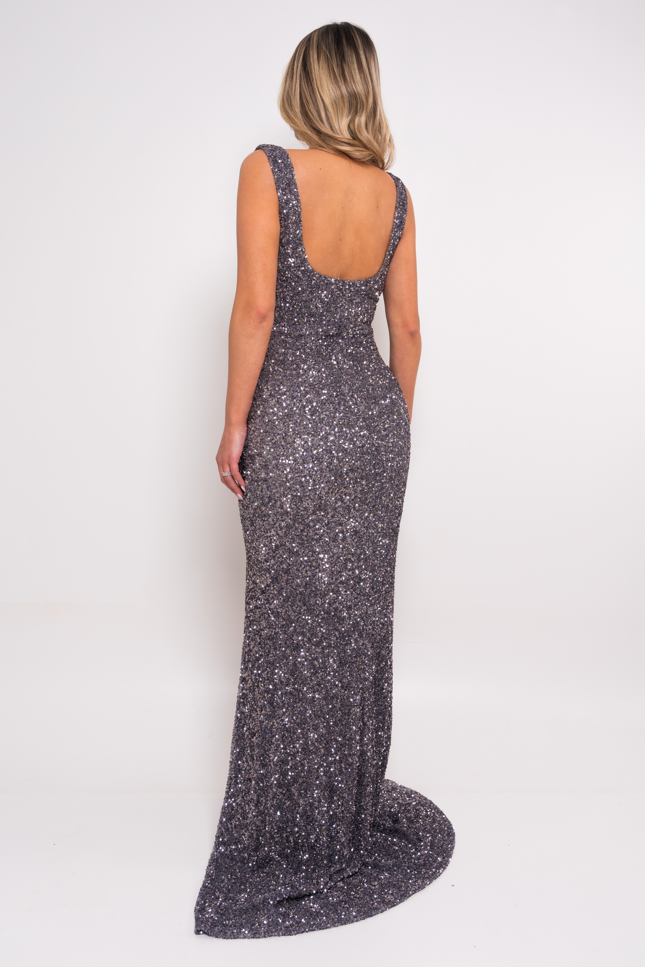 Dinah Slate Sequin Dress