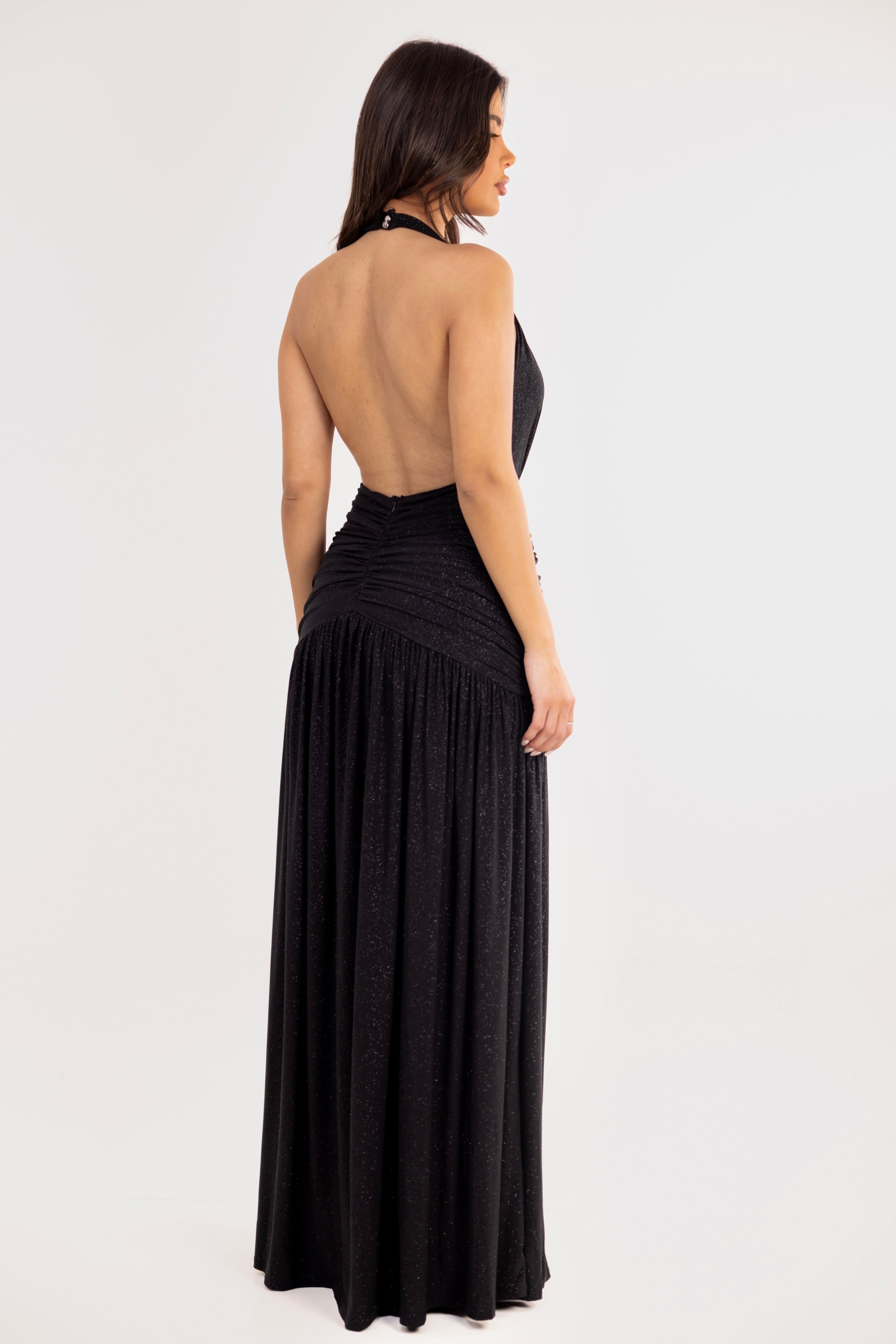 Dylana Black Glitter Dress