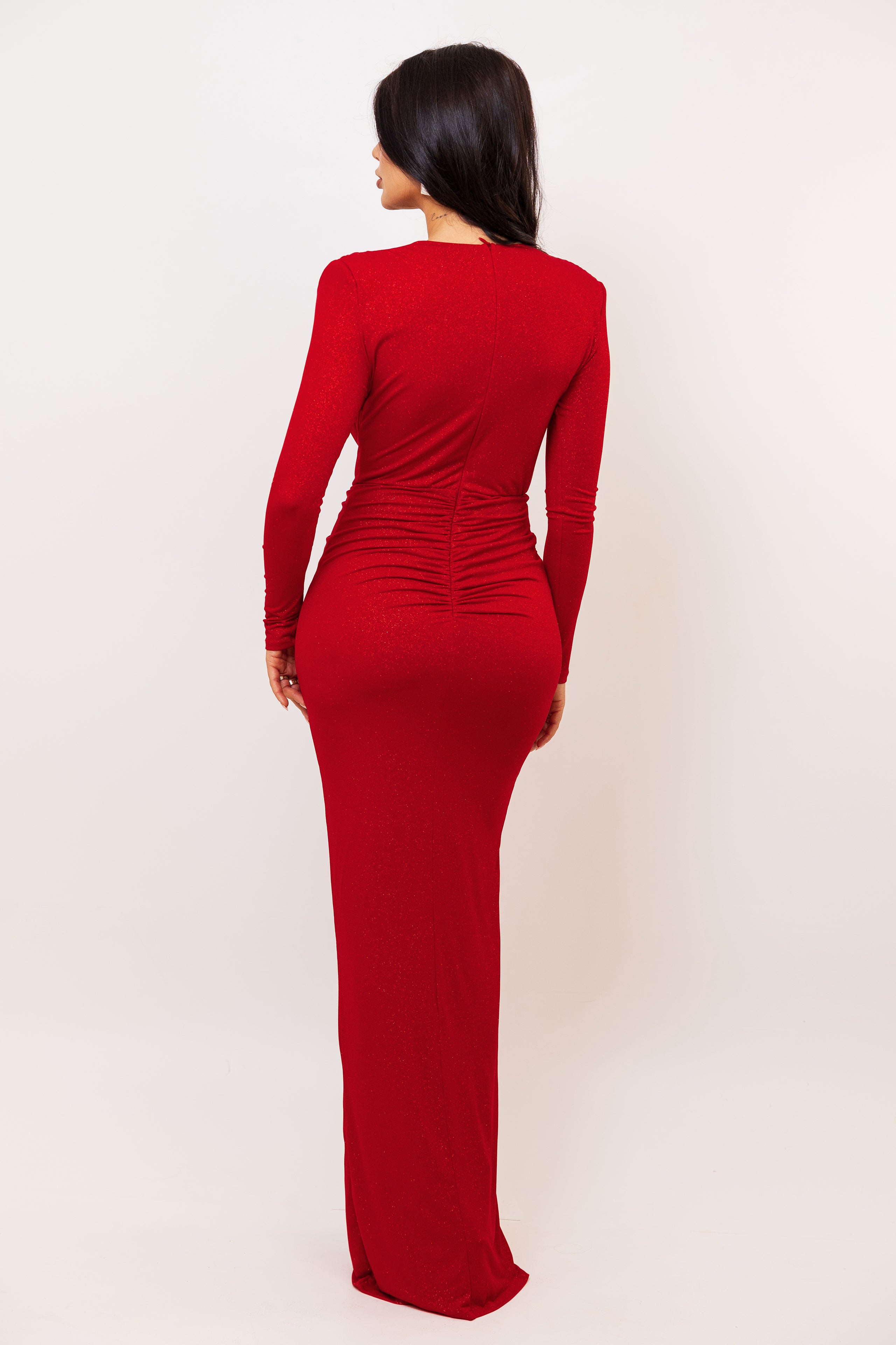 Elsa Red Glitter Dress