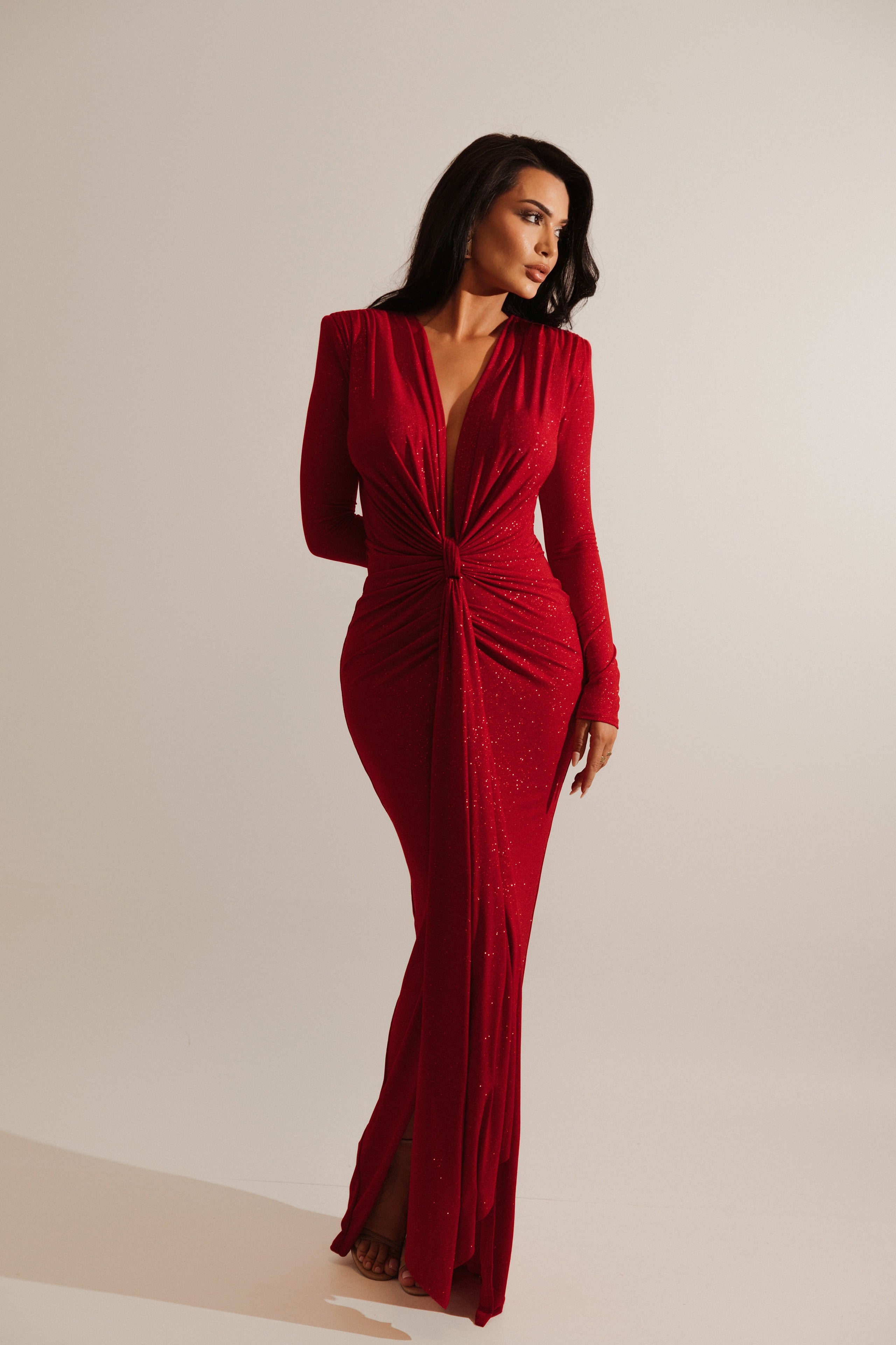 Elsa Red Glitter Dress