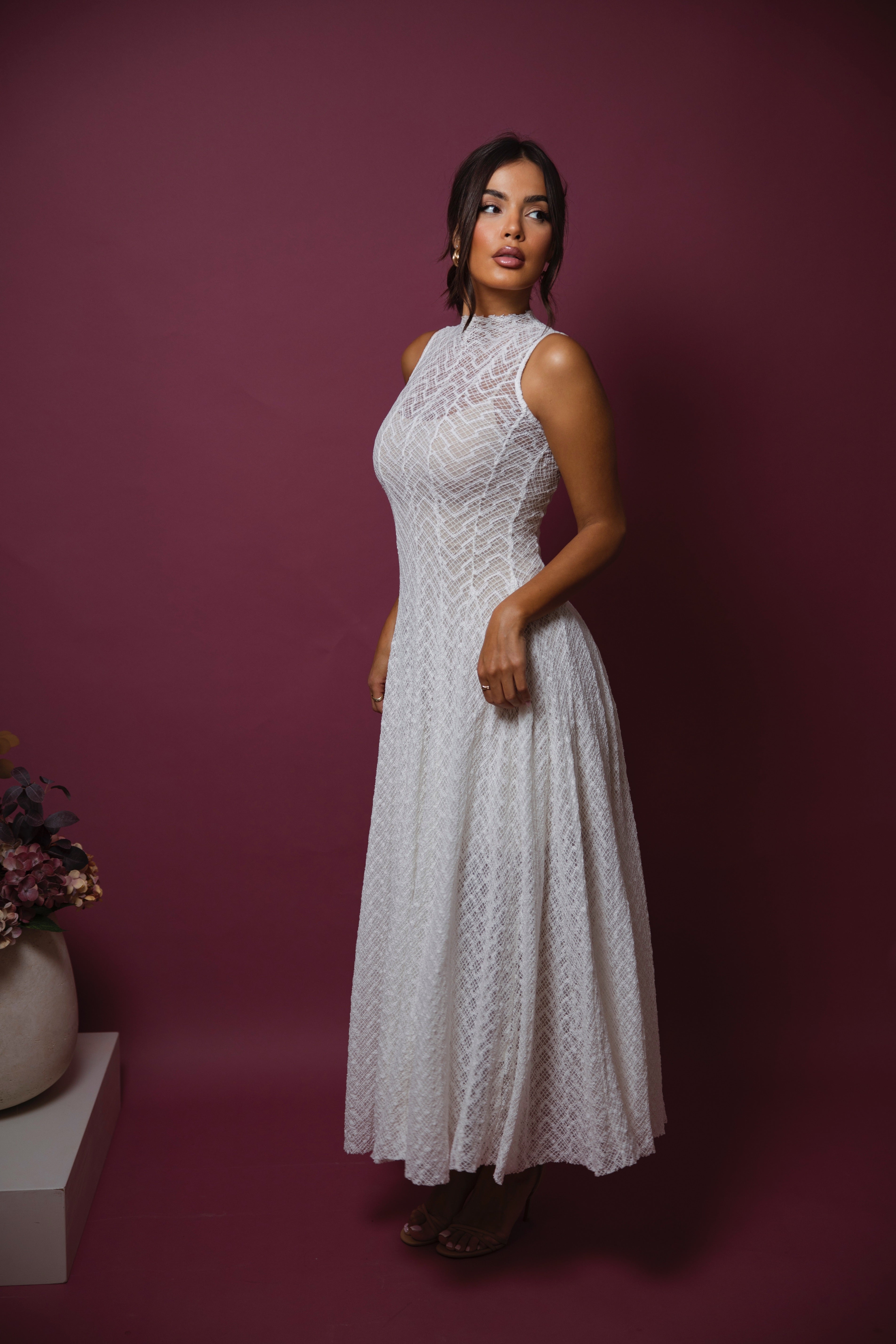 Fressia White Dress