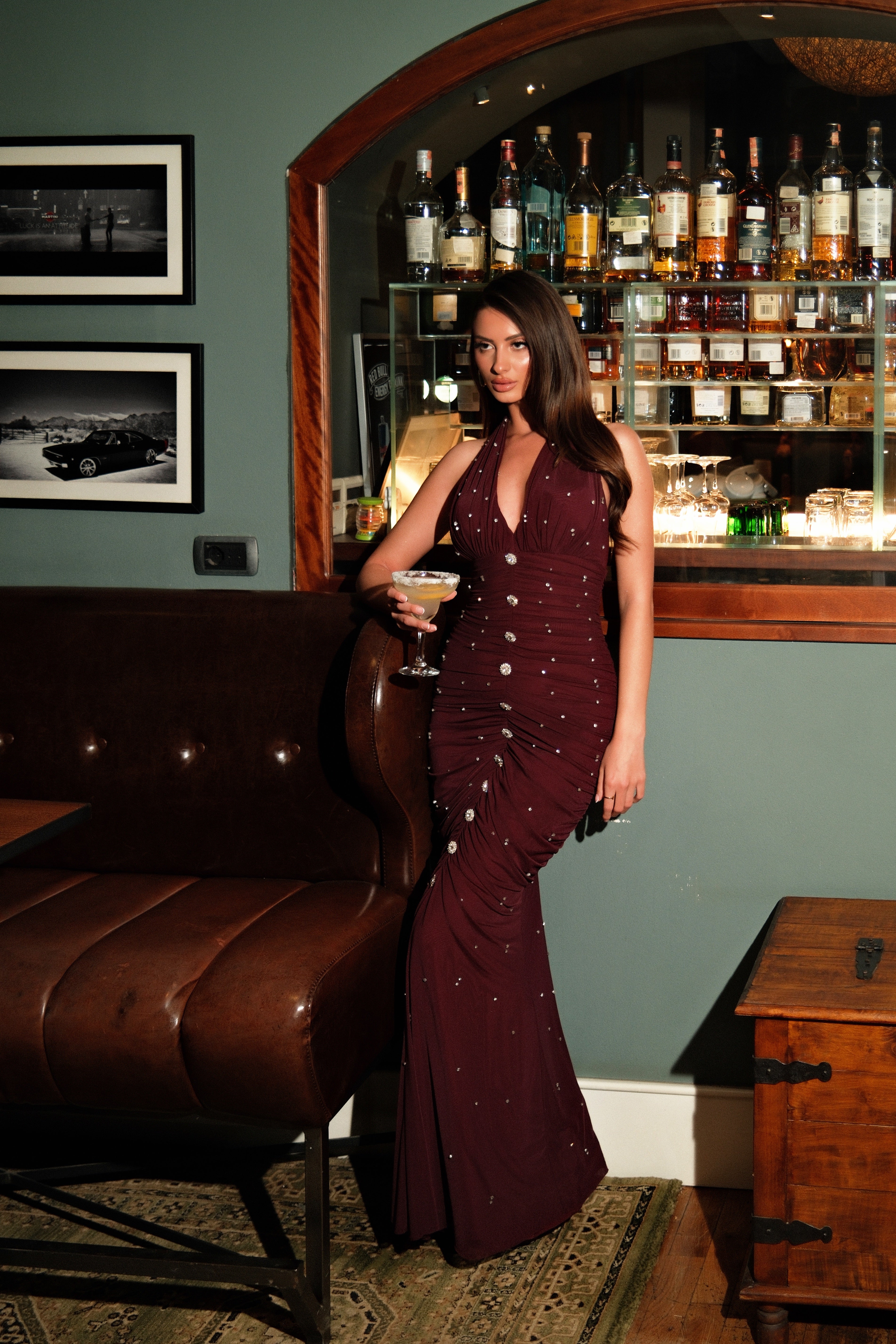 Kanita Berry Dress