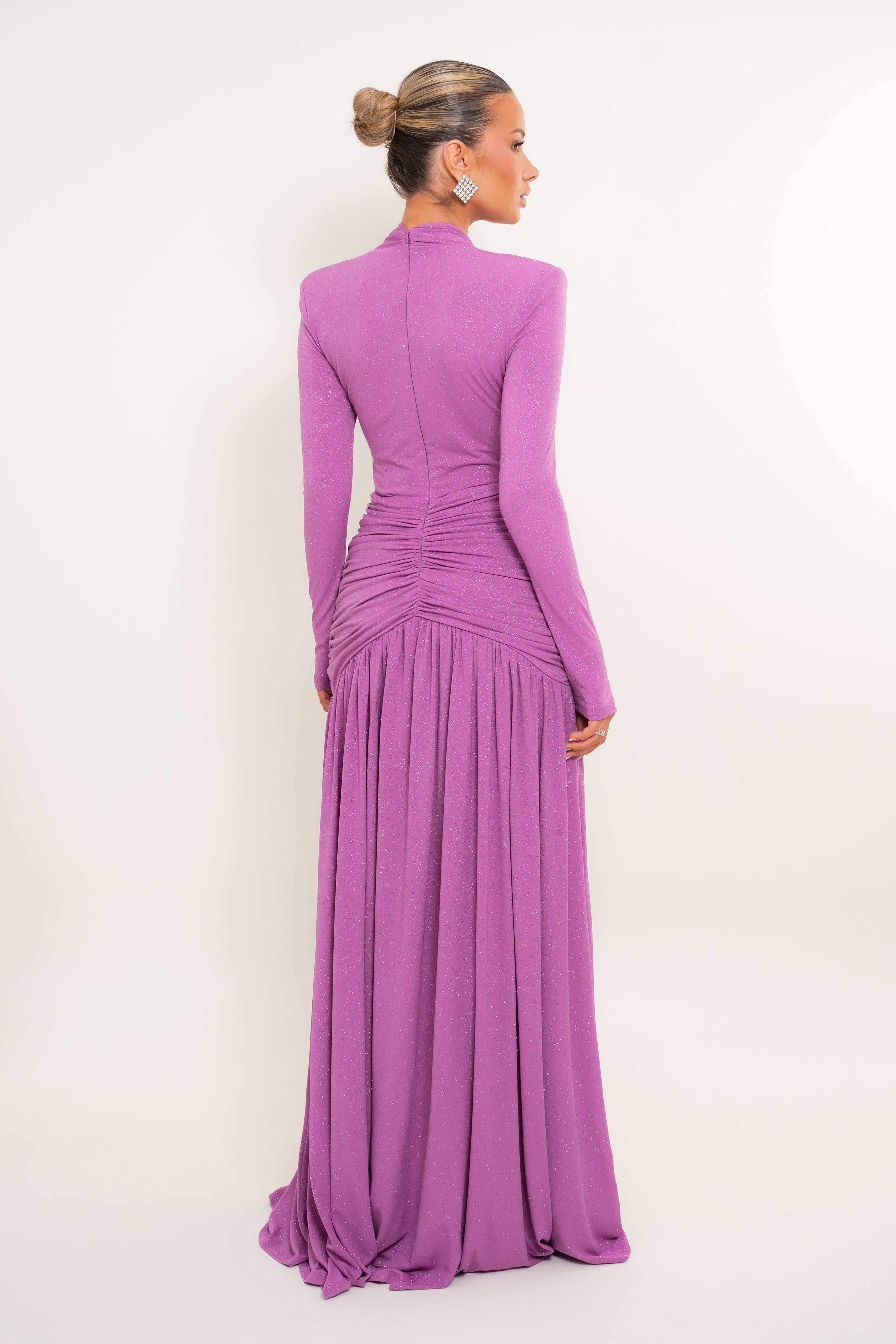 Lola Vivid Grape Glitter Dress