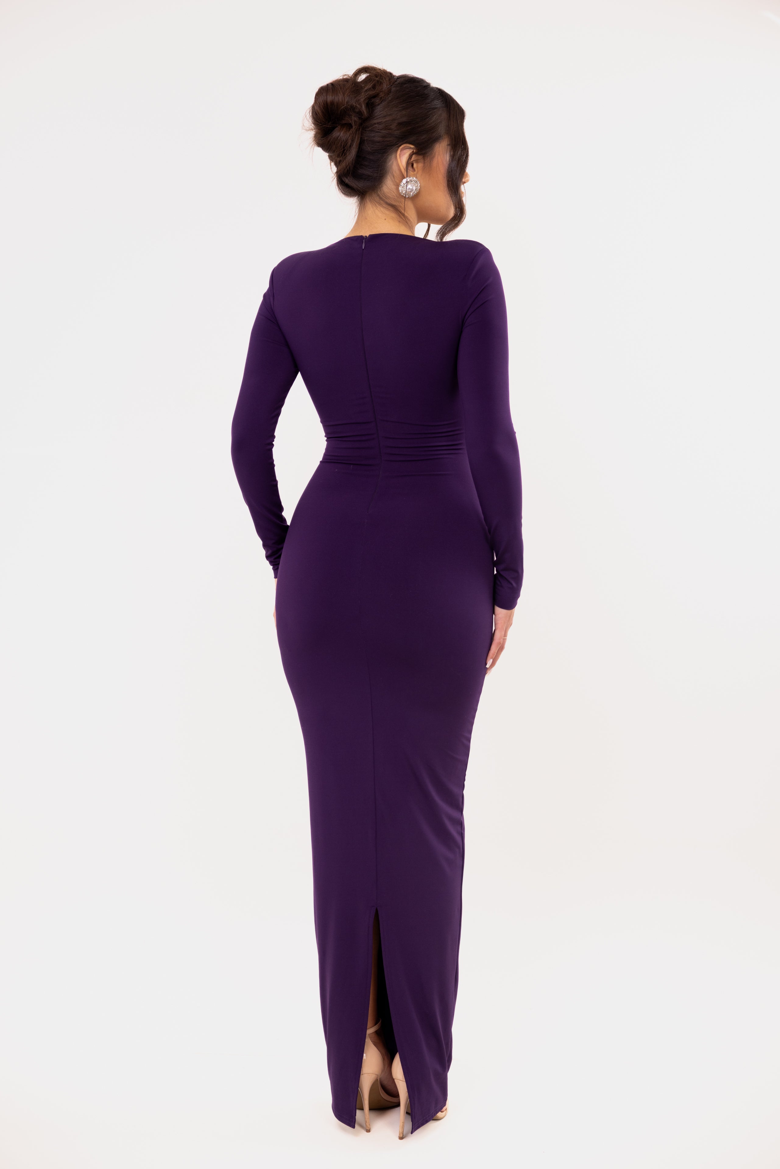 Morea Dark Purple Dress