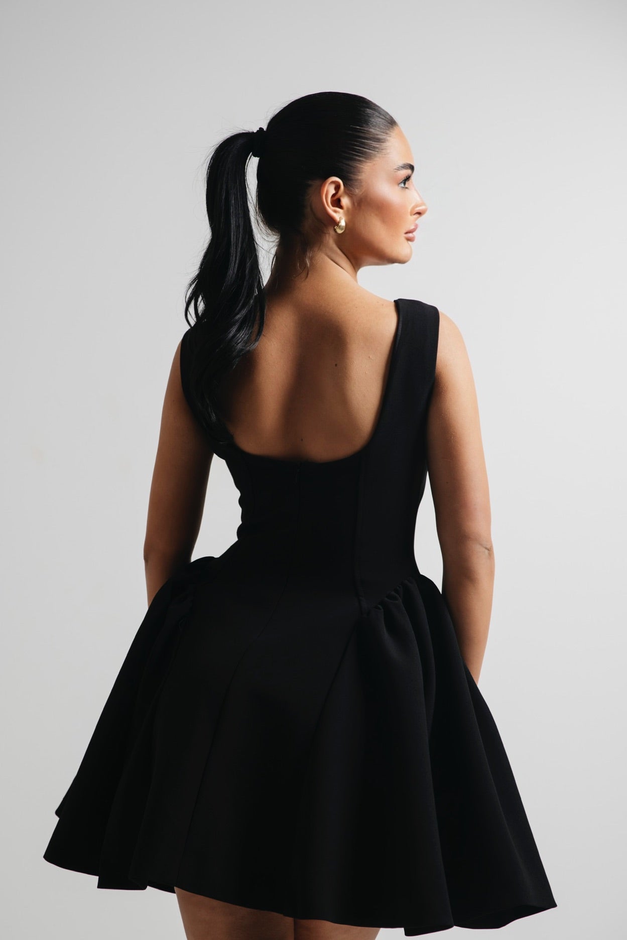 Moya Black Dress