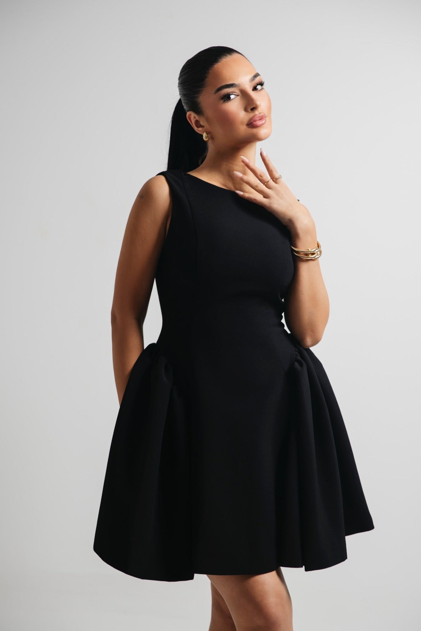 Moya Black Dress