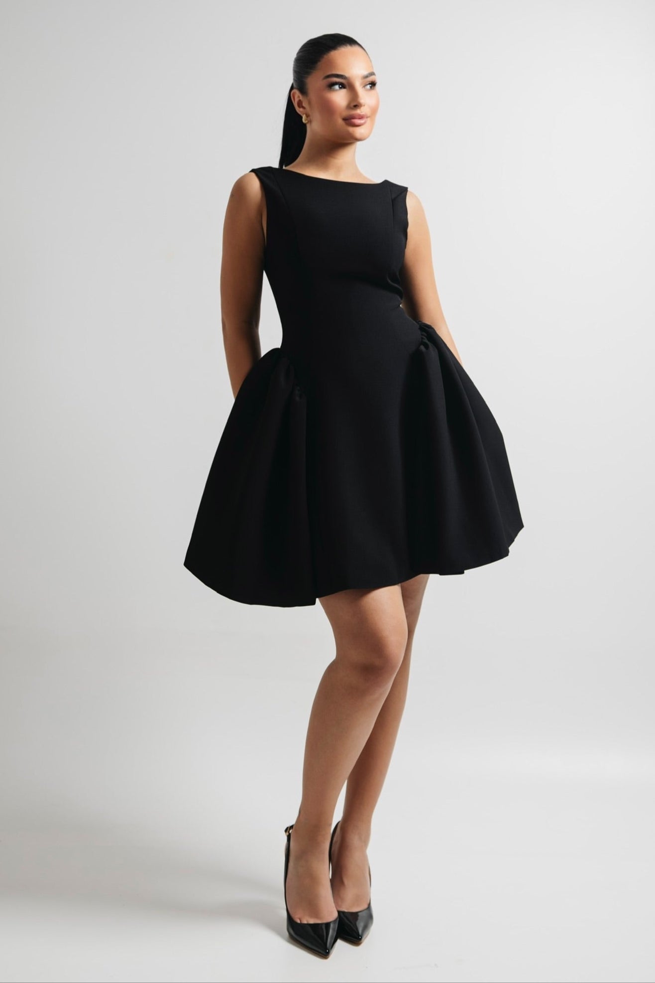 Moya Black Dress