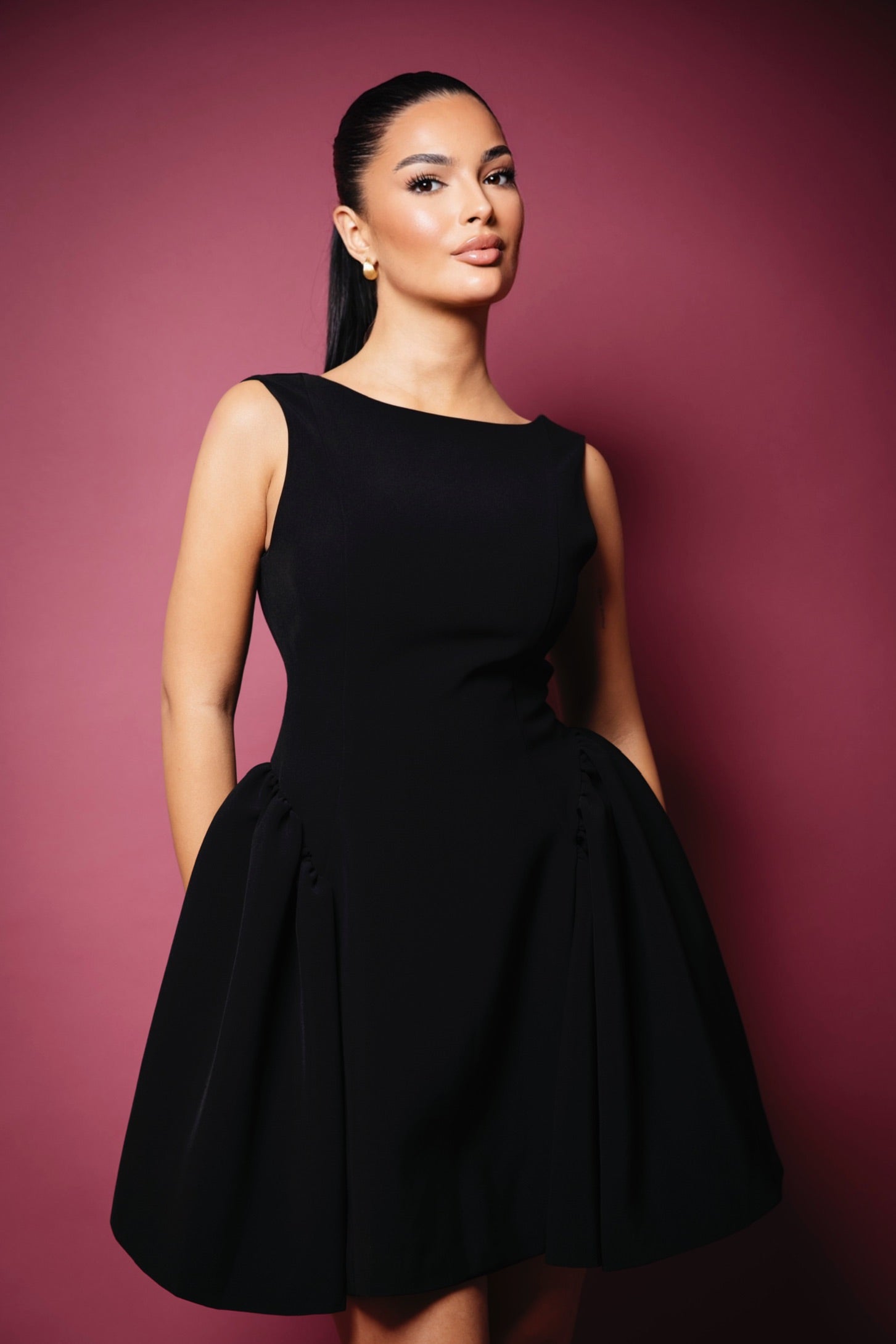 Moya Black Dress