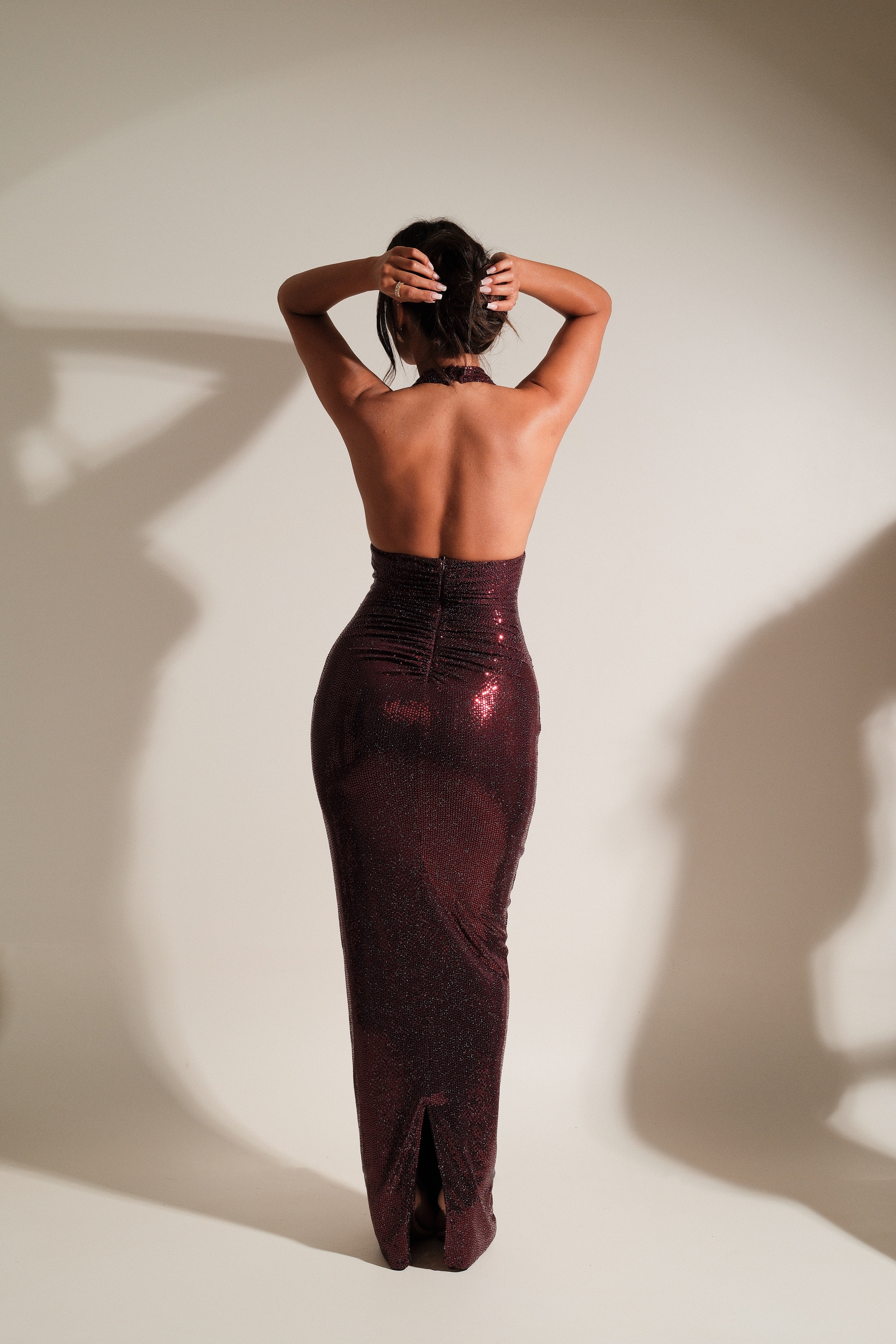 Rosie Burgundy Dress