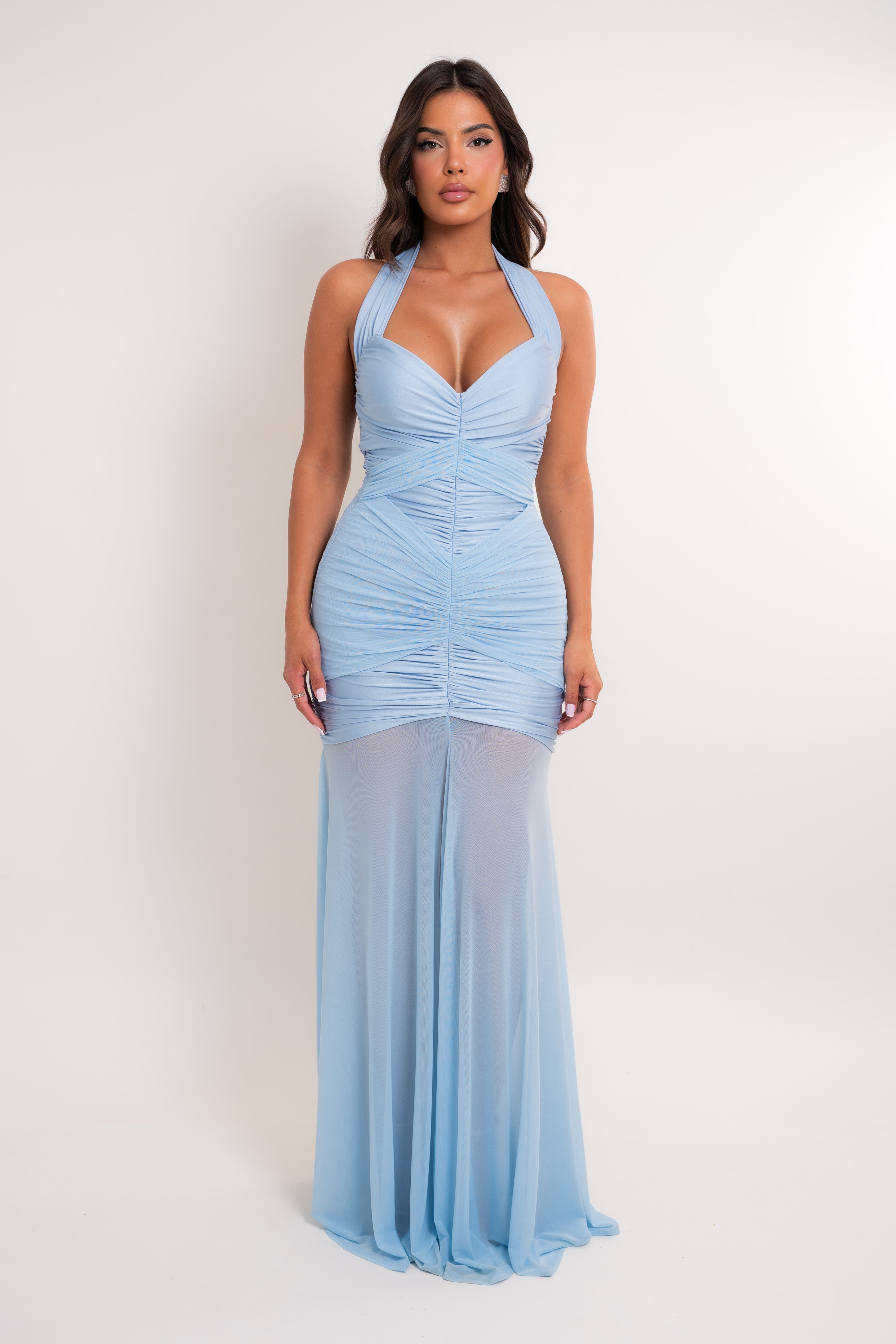 Rossana Light Blue Dress