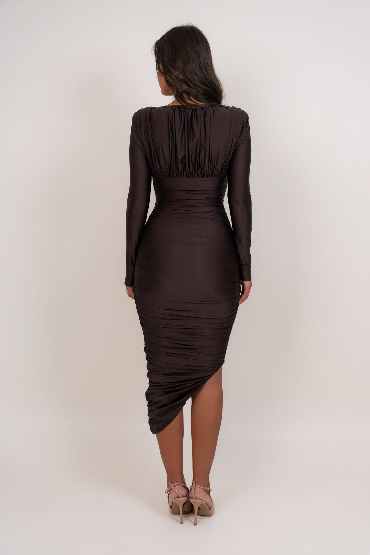 Sonila Dark Brown Dress