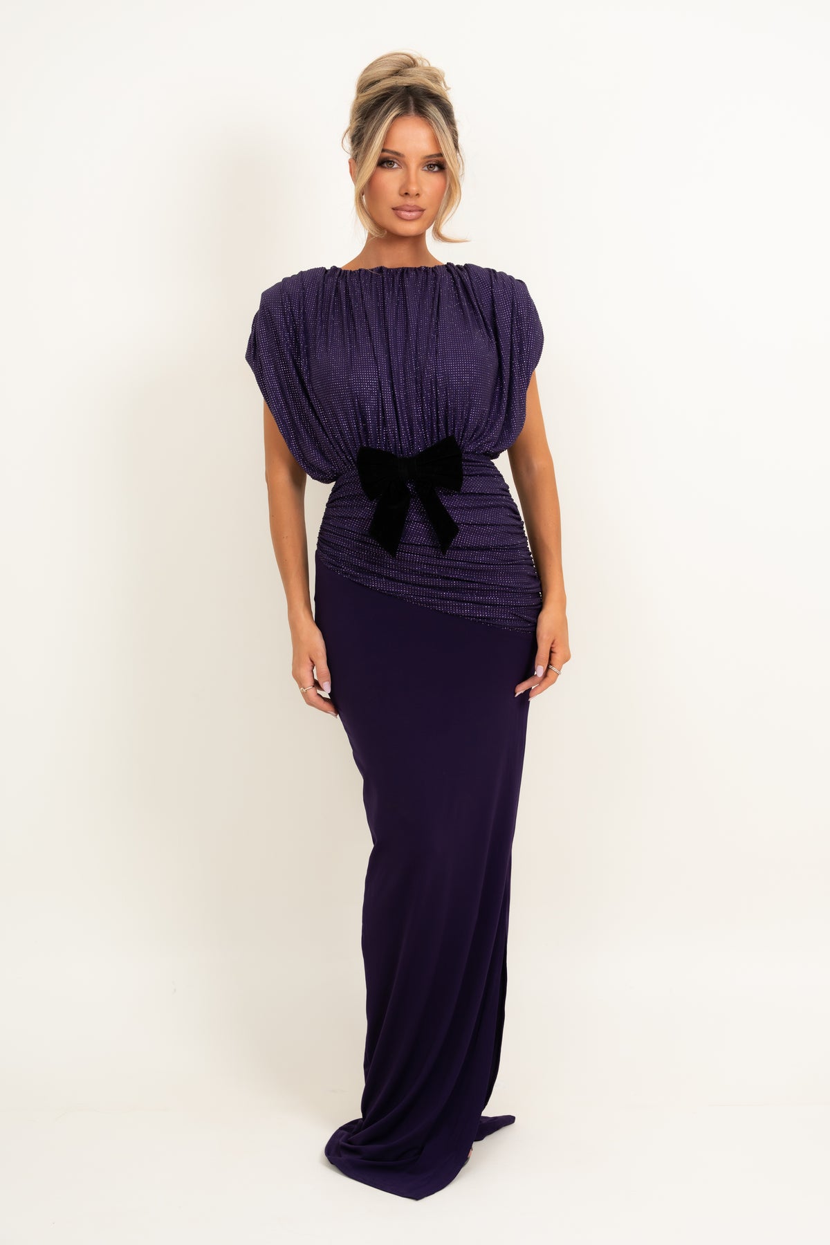 Viana Plum Dress