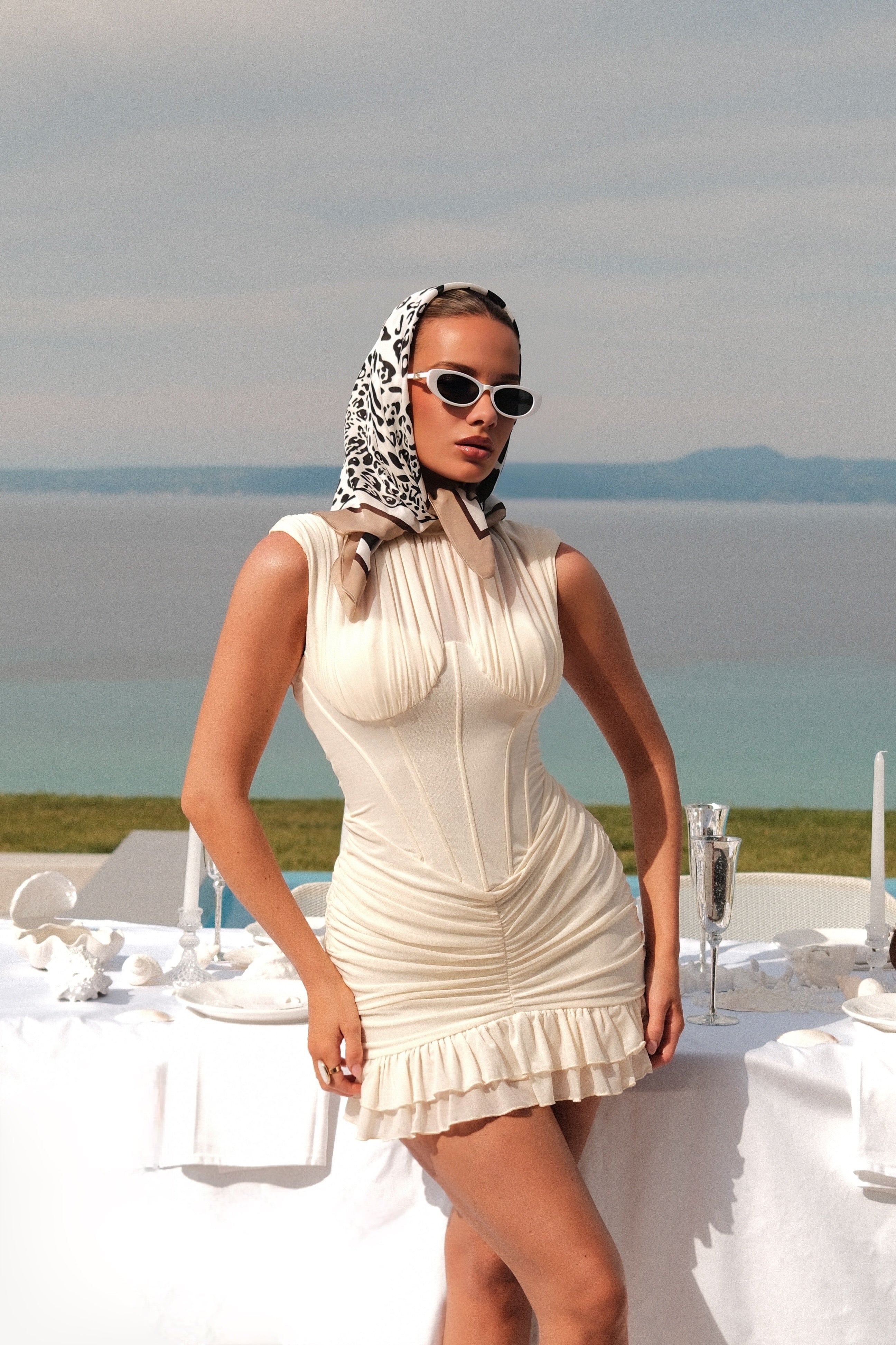 Merlin Cream Dress