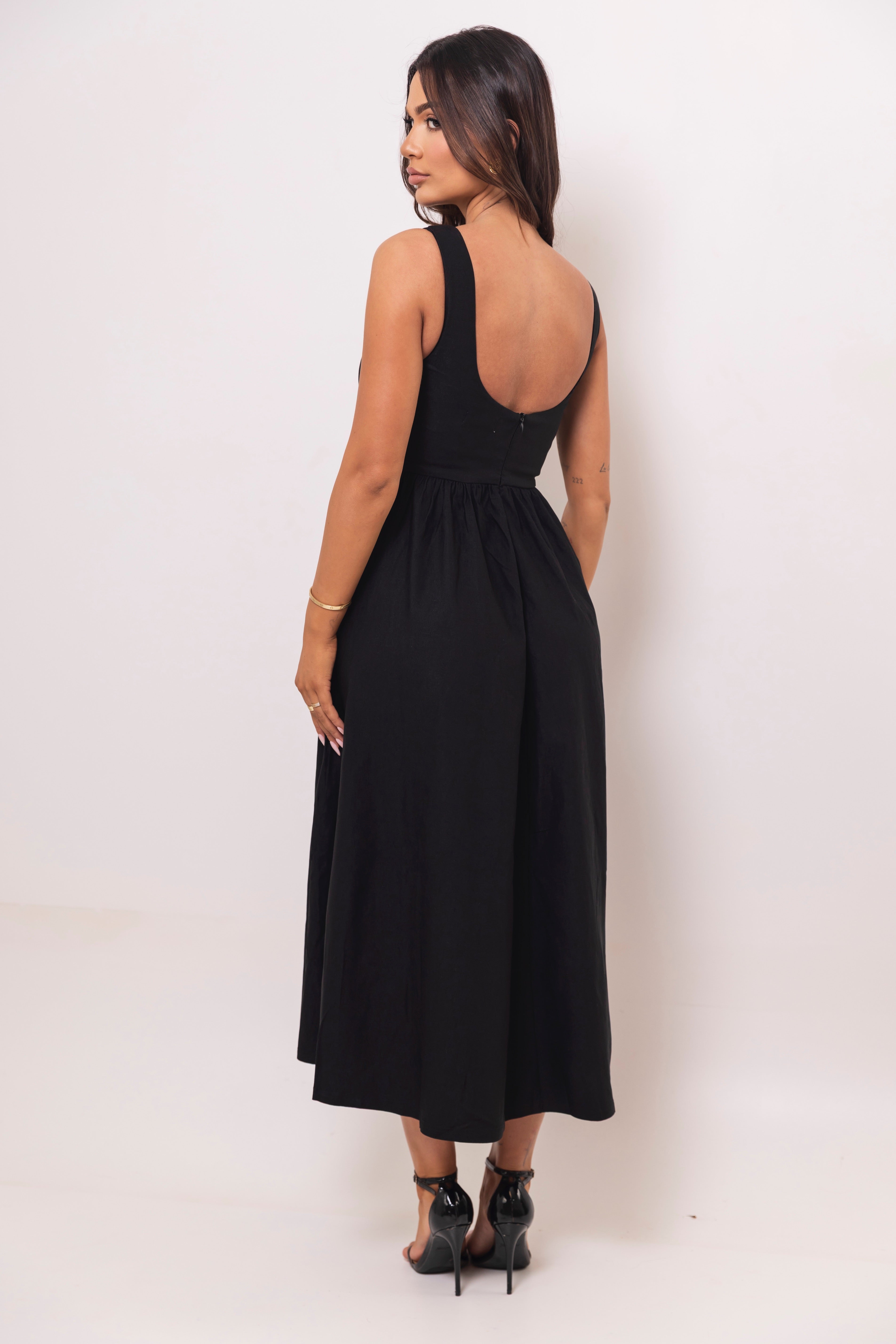 Tiera Black Dress