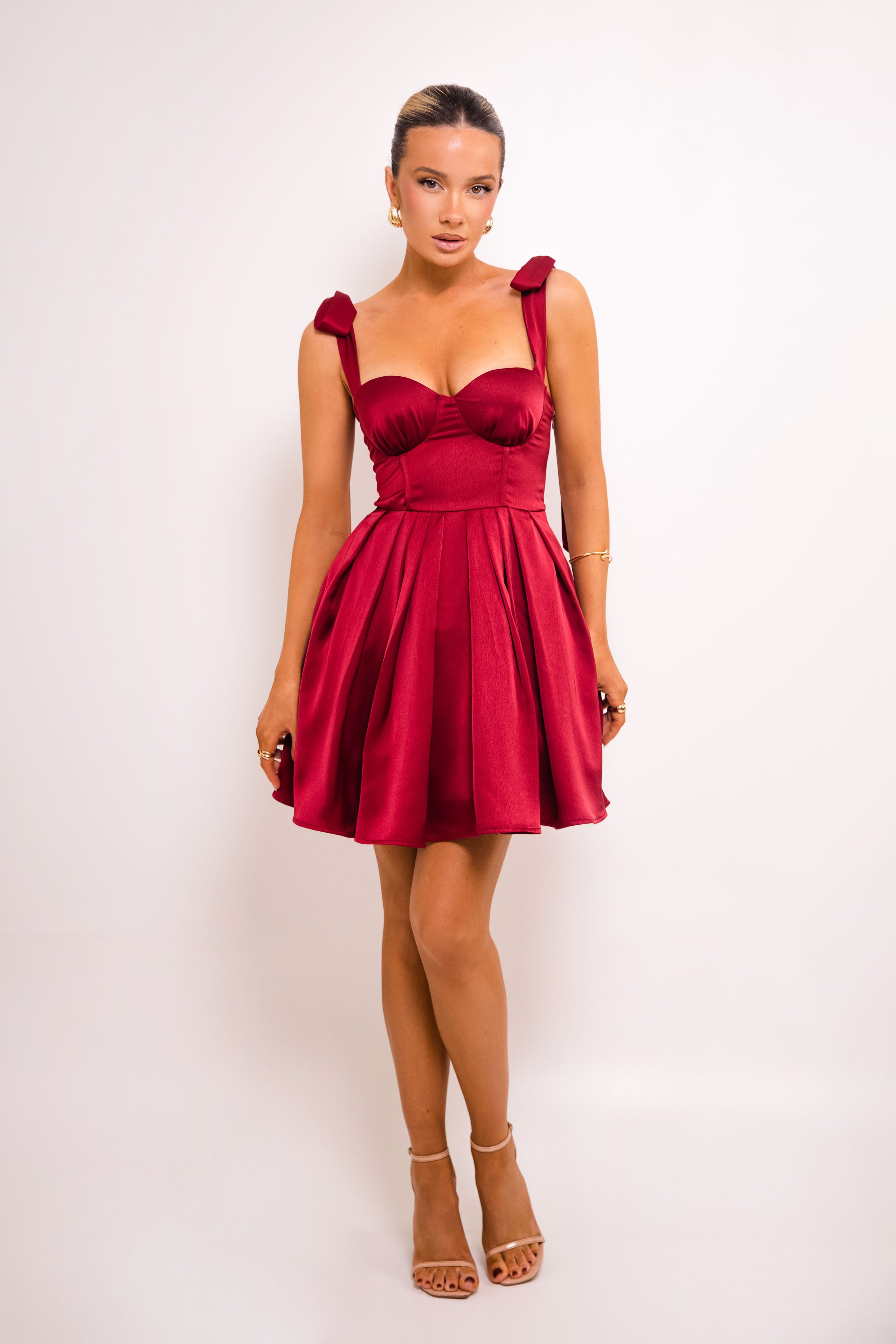 Bonnie Wine Dress
