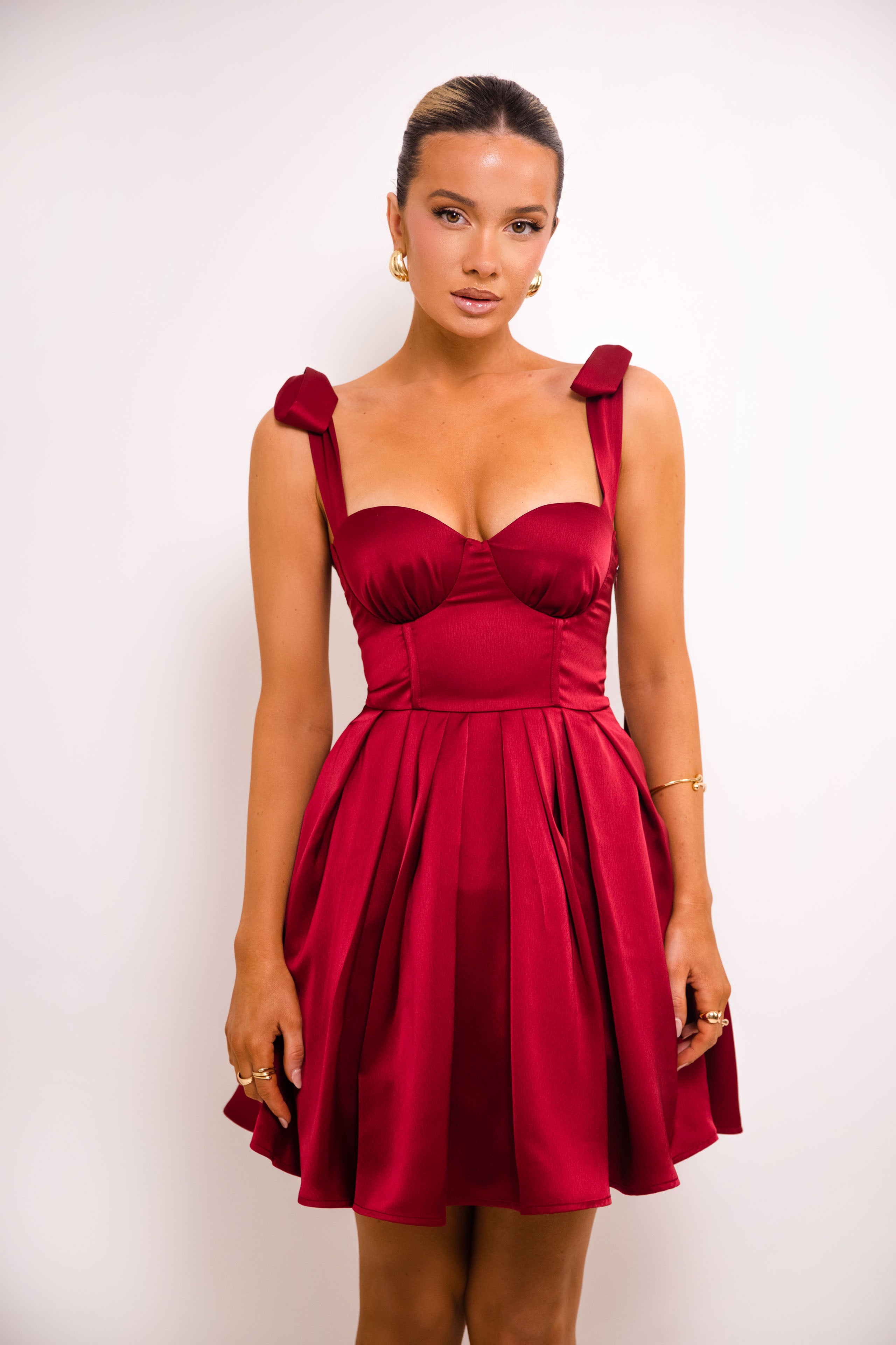 Bonnie Wine Dress