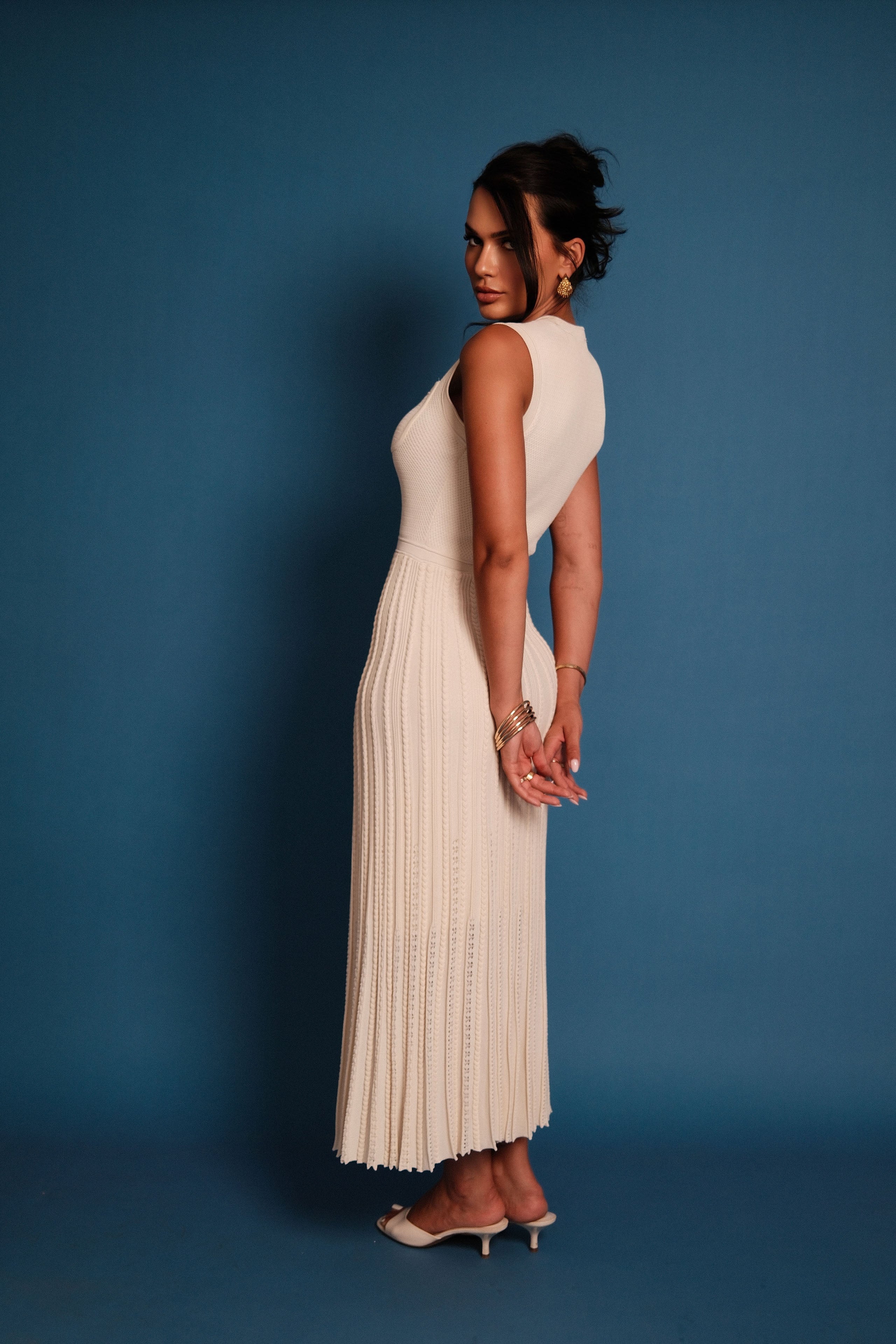 Belia Cream Dress