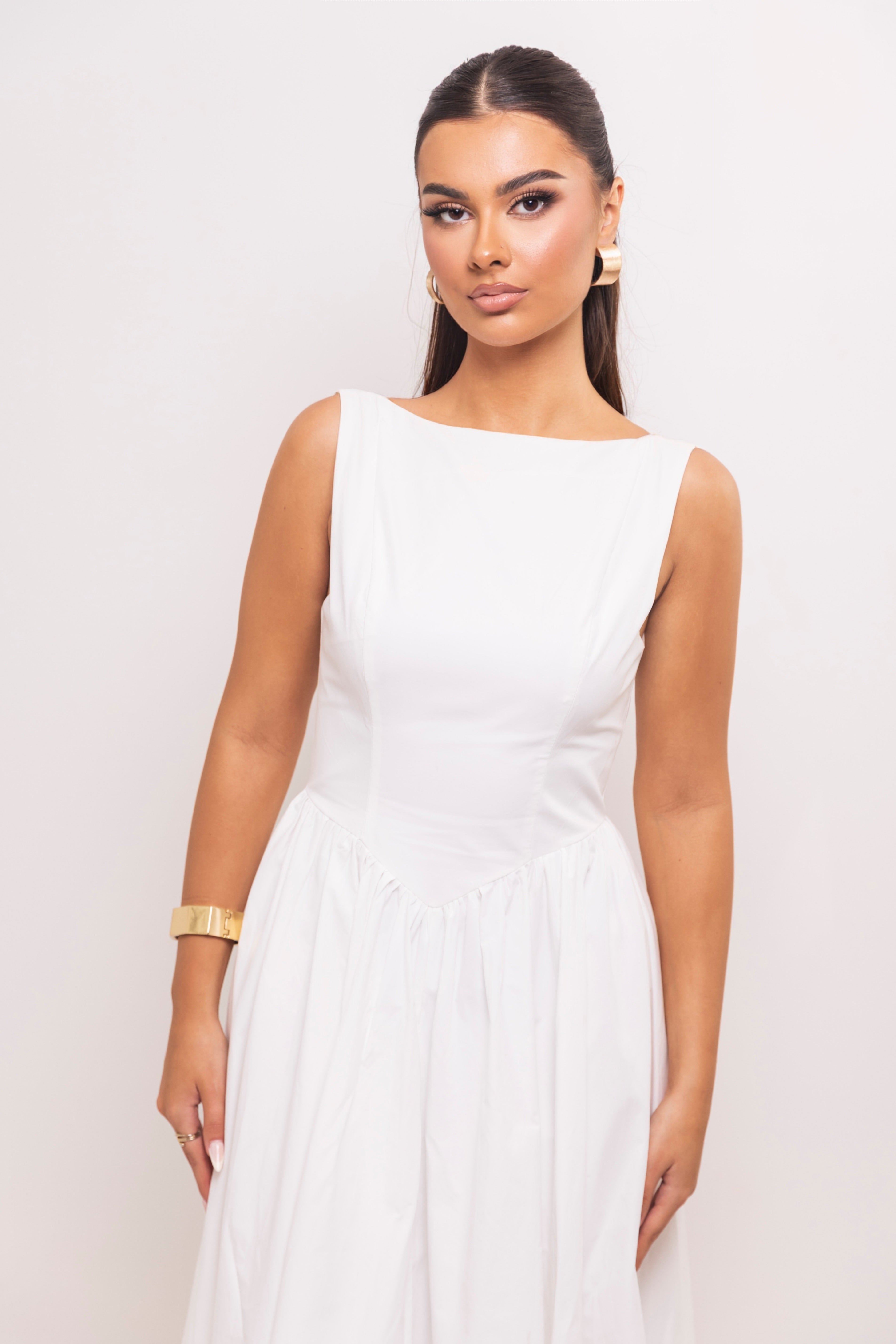 Tiera Off White Dress