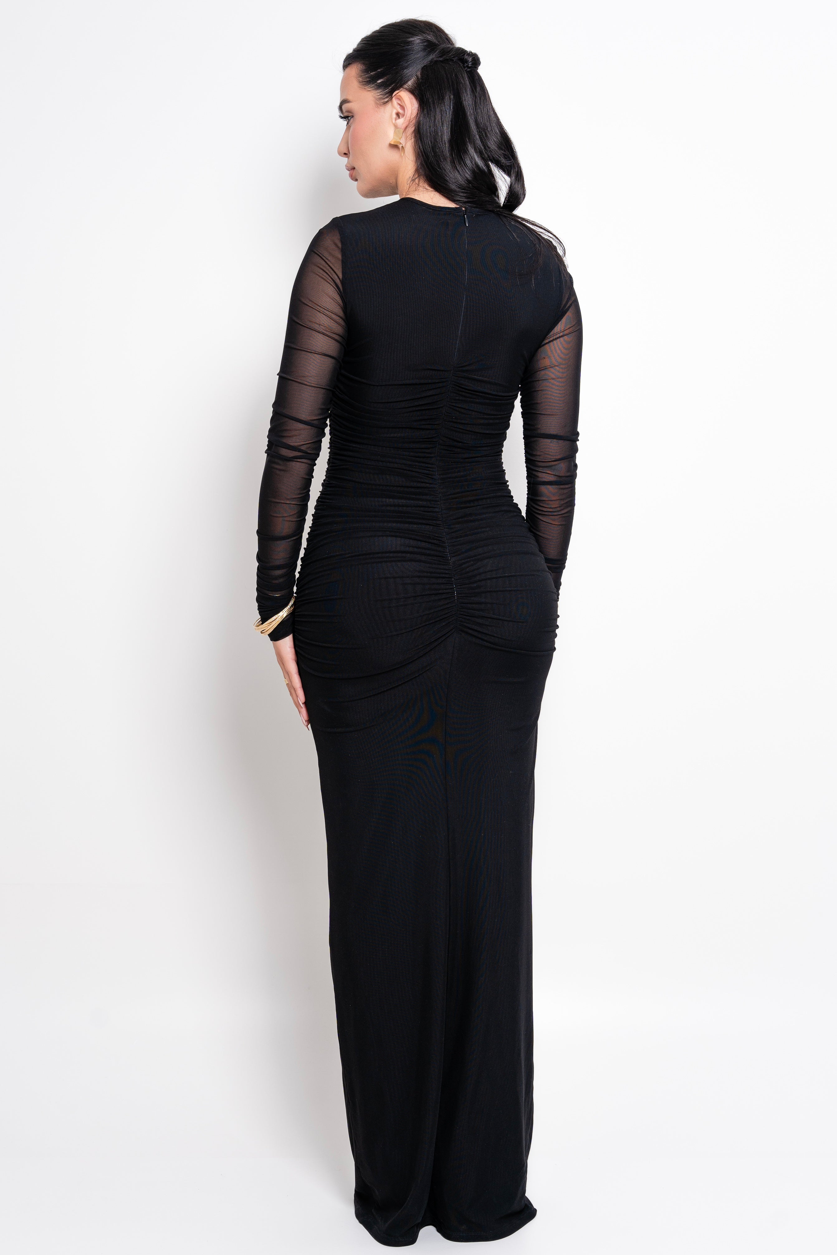 Elegant black evening dress