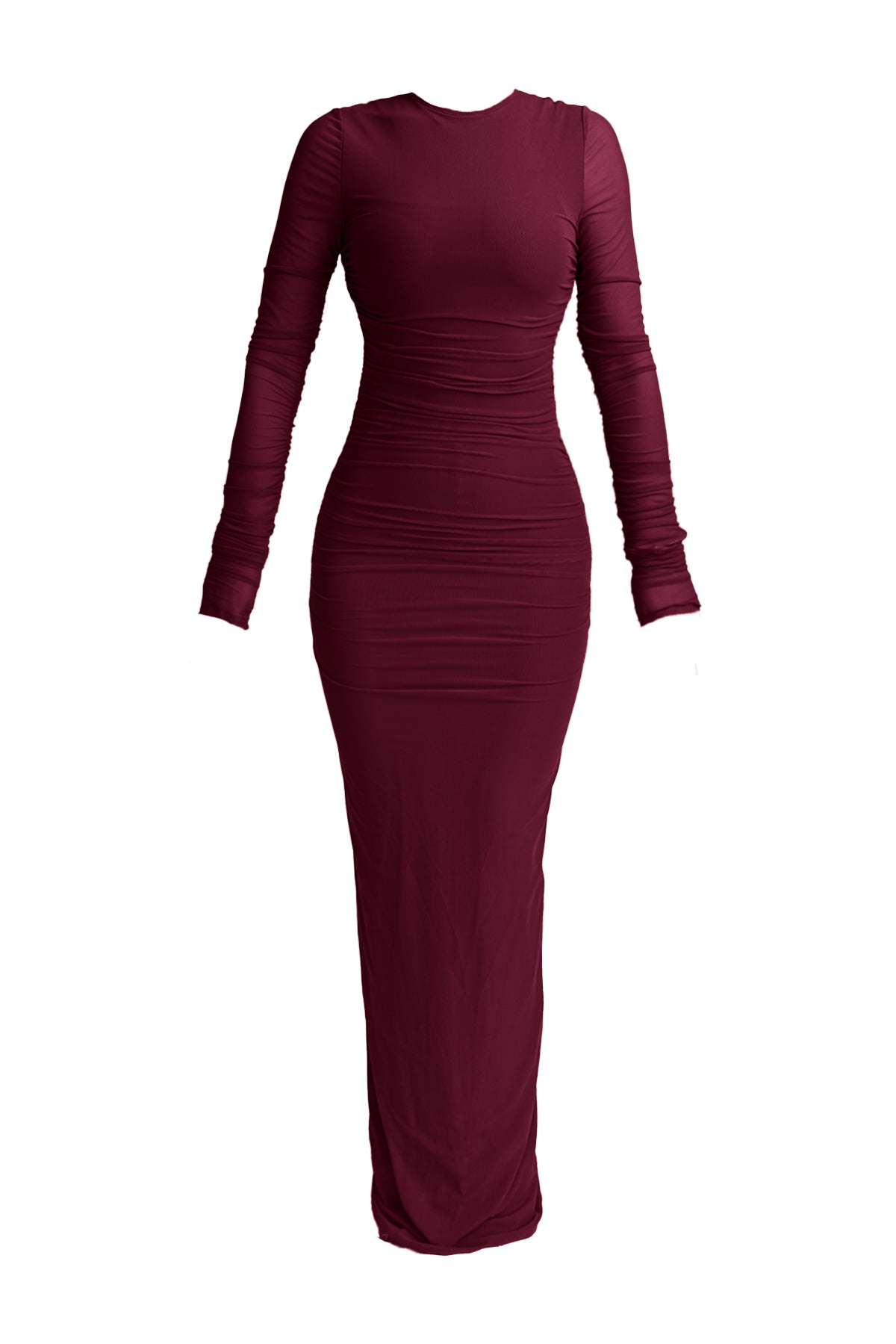 Aaliyah Burgundy Dress