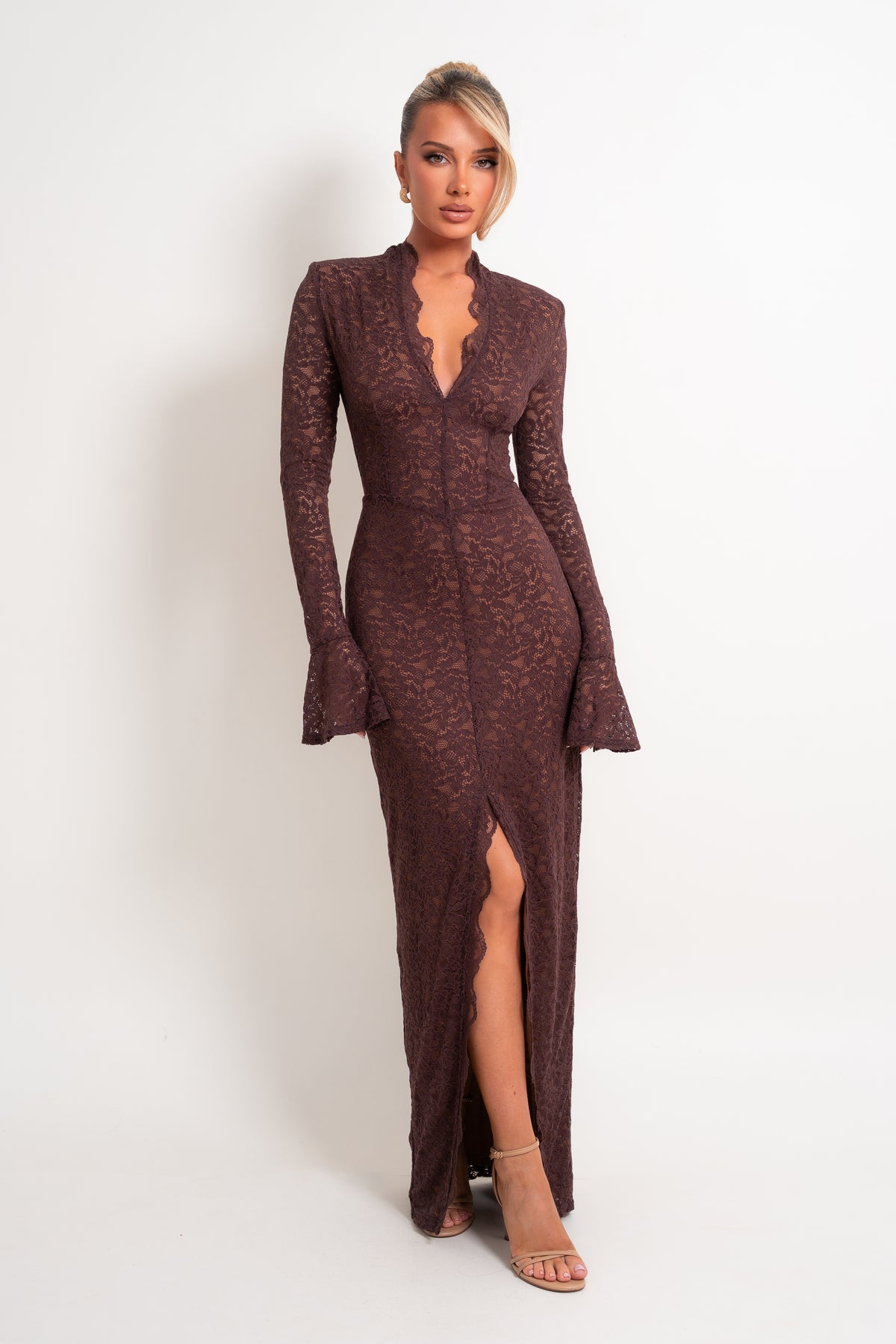 Agnesse Brown Stine Dress
