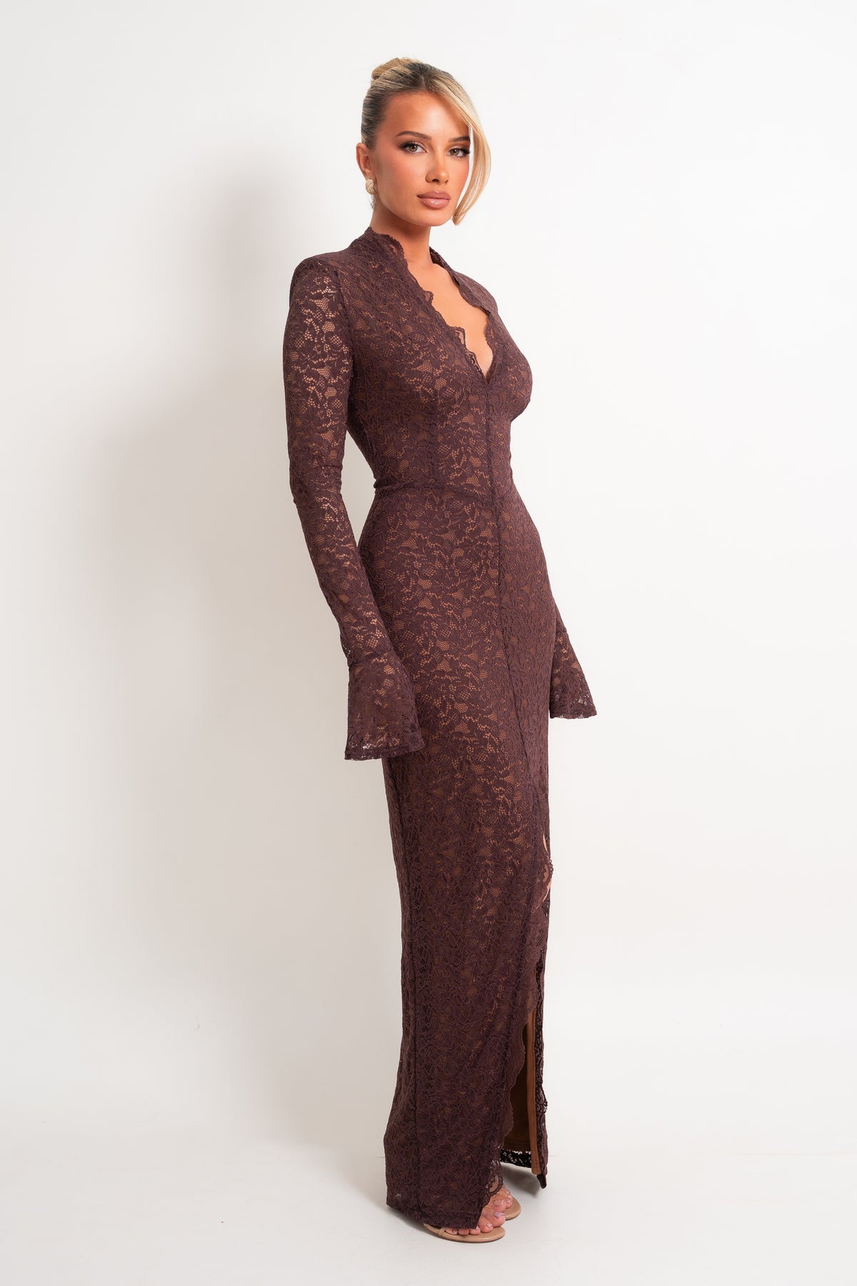 Agnesse Brown Stine Dress