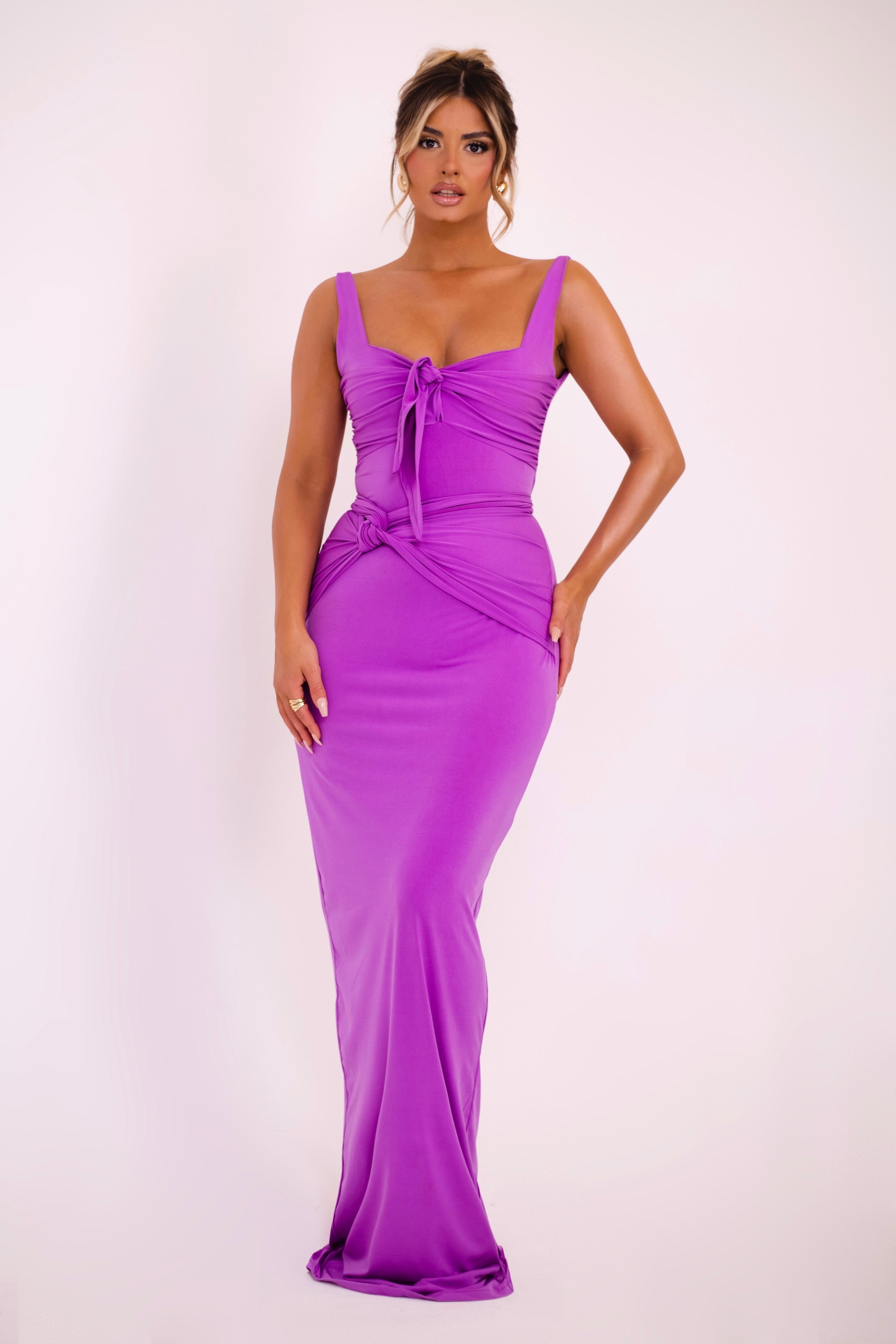 Aroa Purple Dress