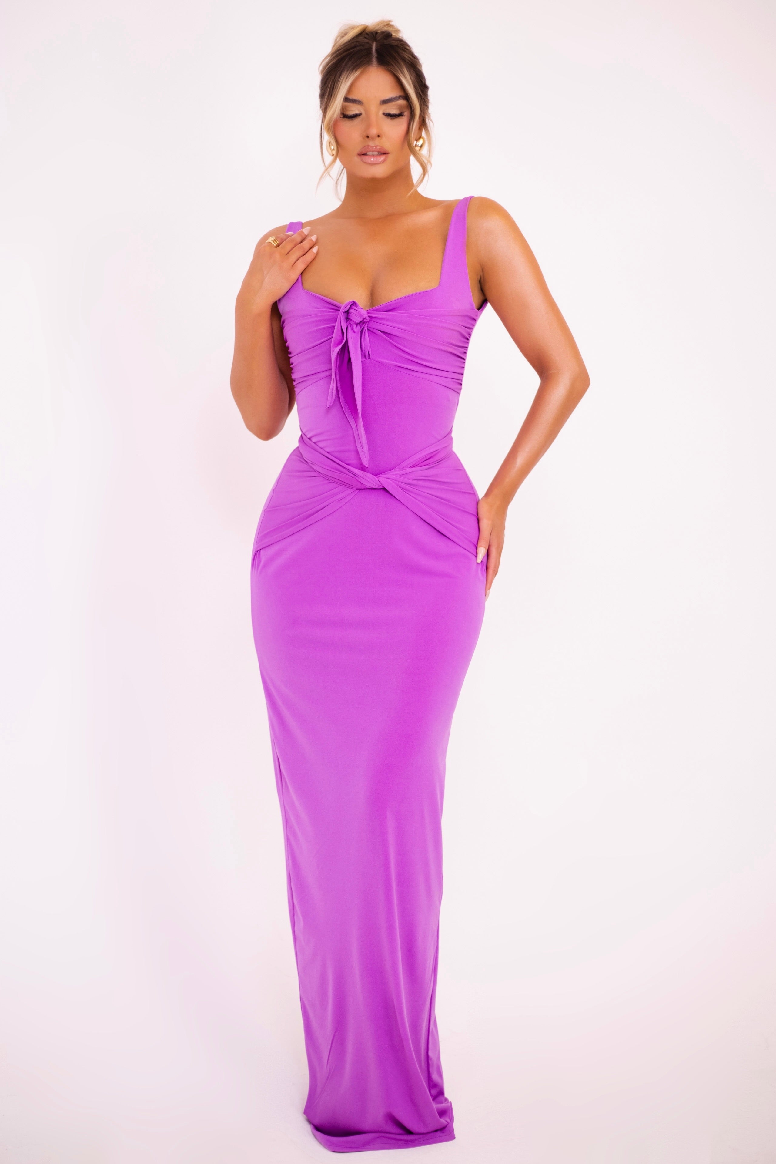 Aroa Purple Dress