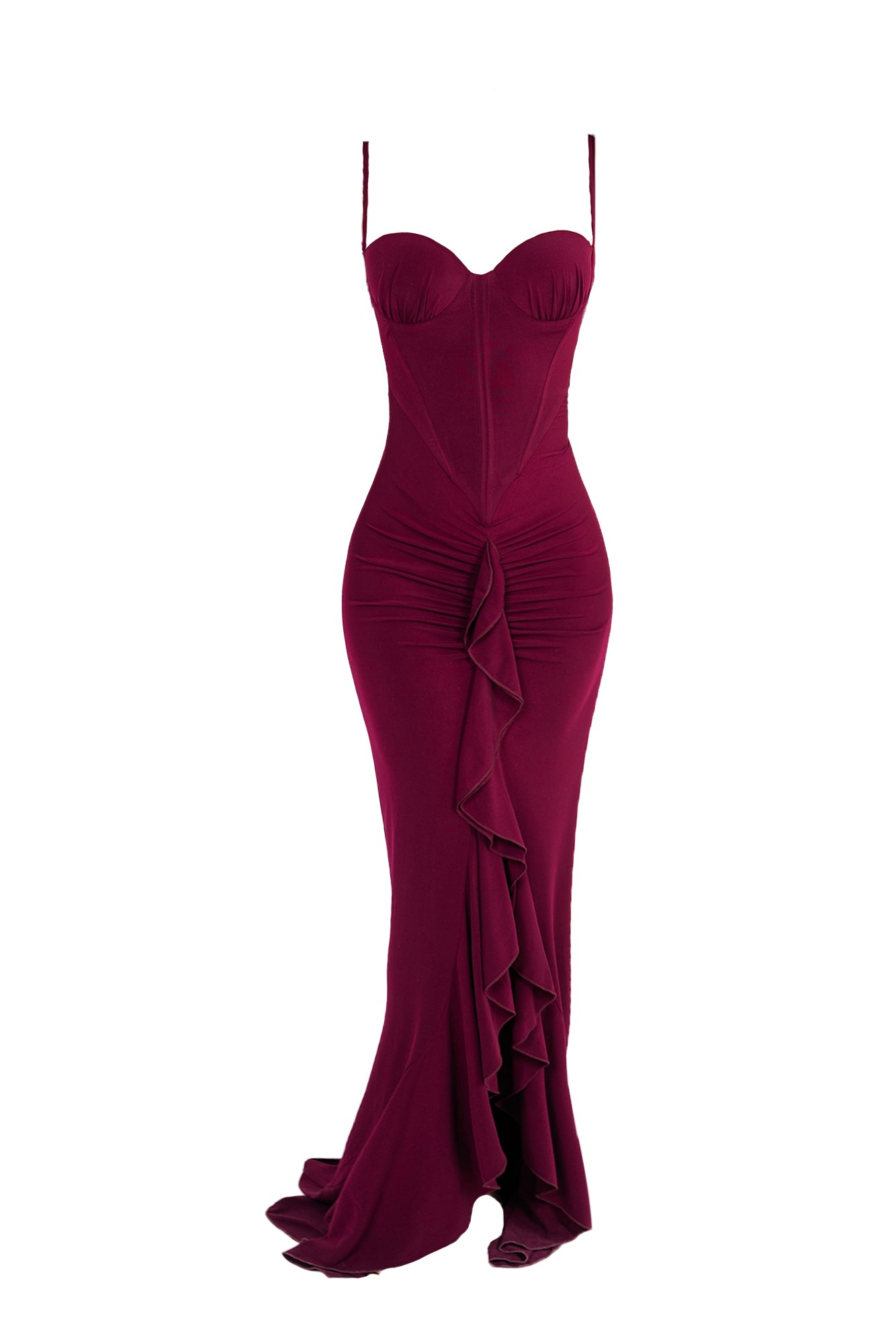 Avenna Wine Dress