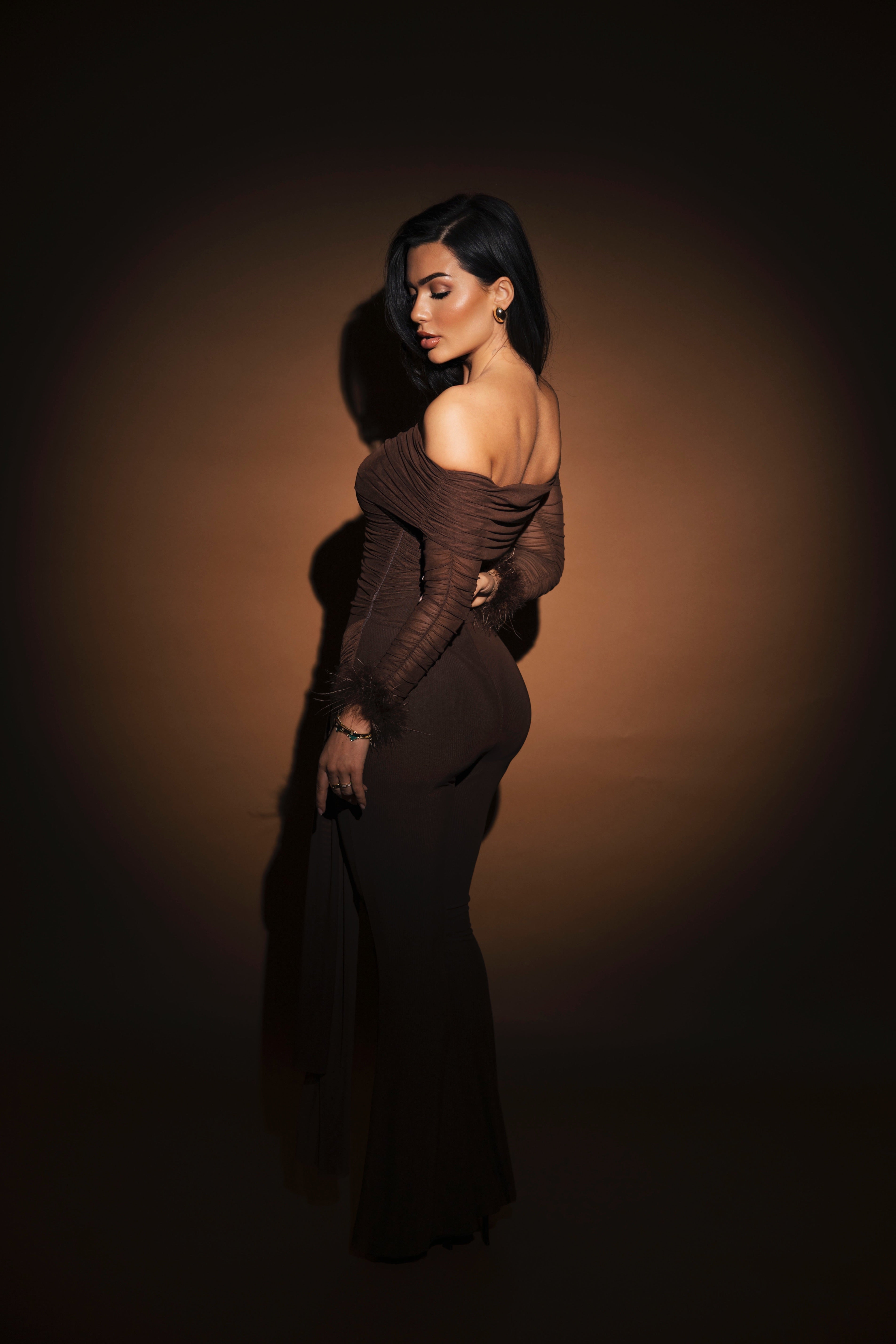 Avenza Dark Brown Jumpsuit