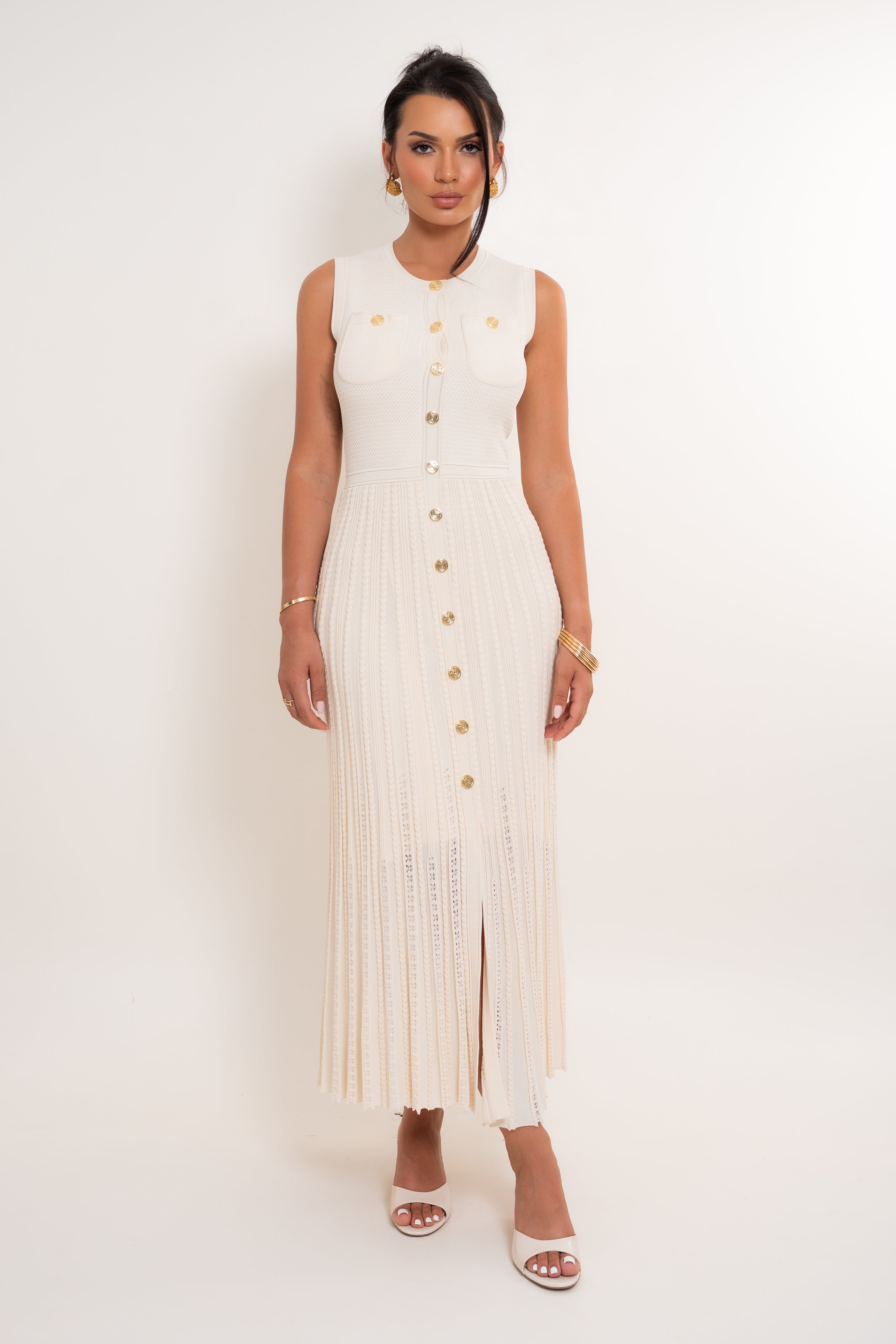 Belia Cream Dress