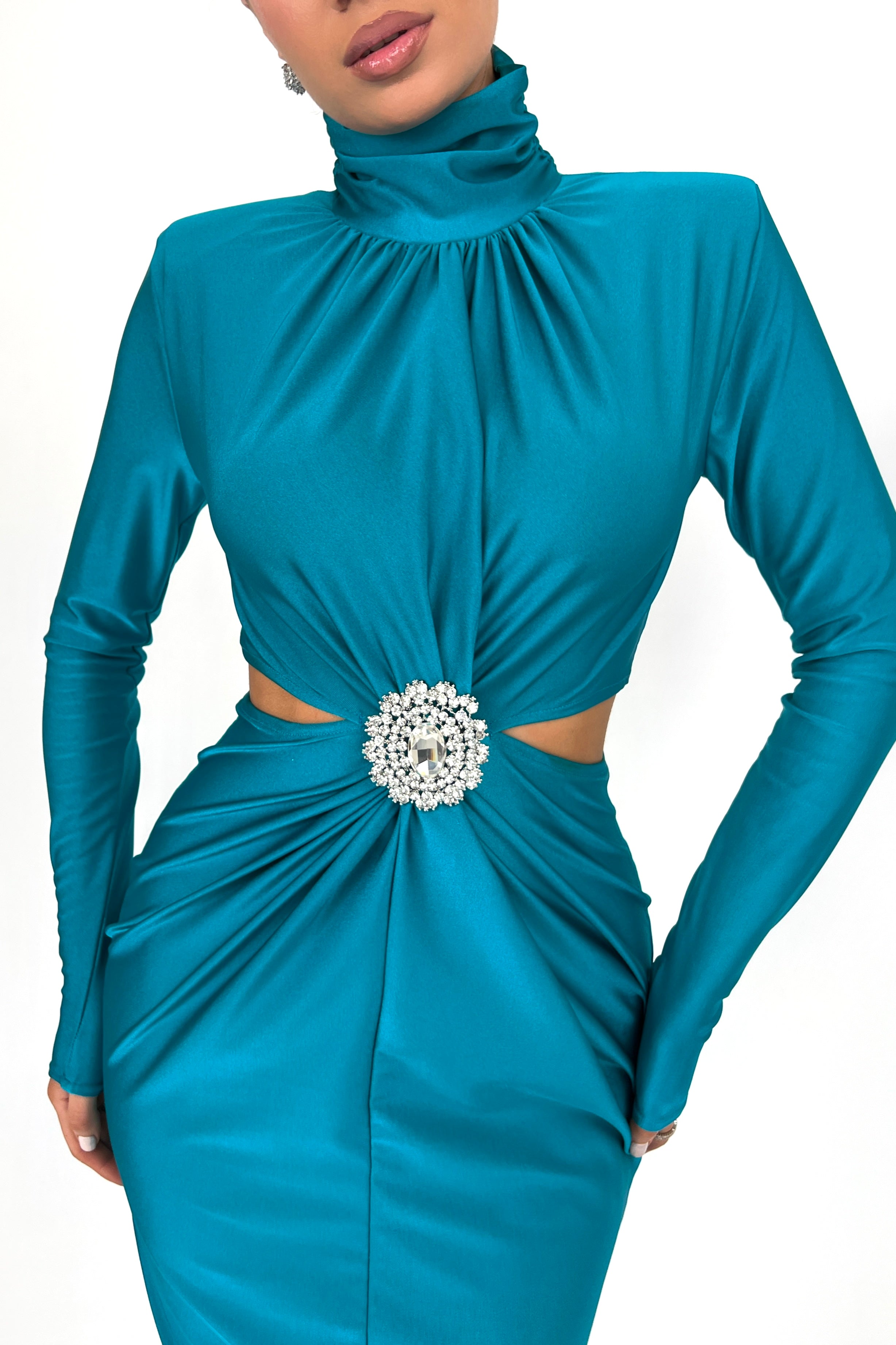 Cecilia Teal Dress