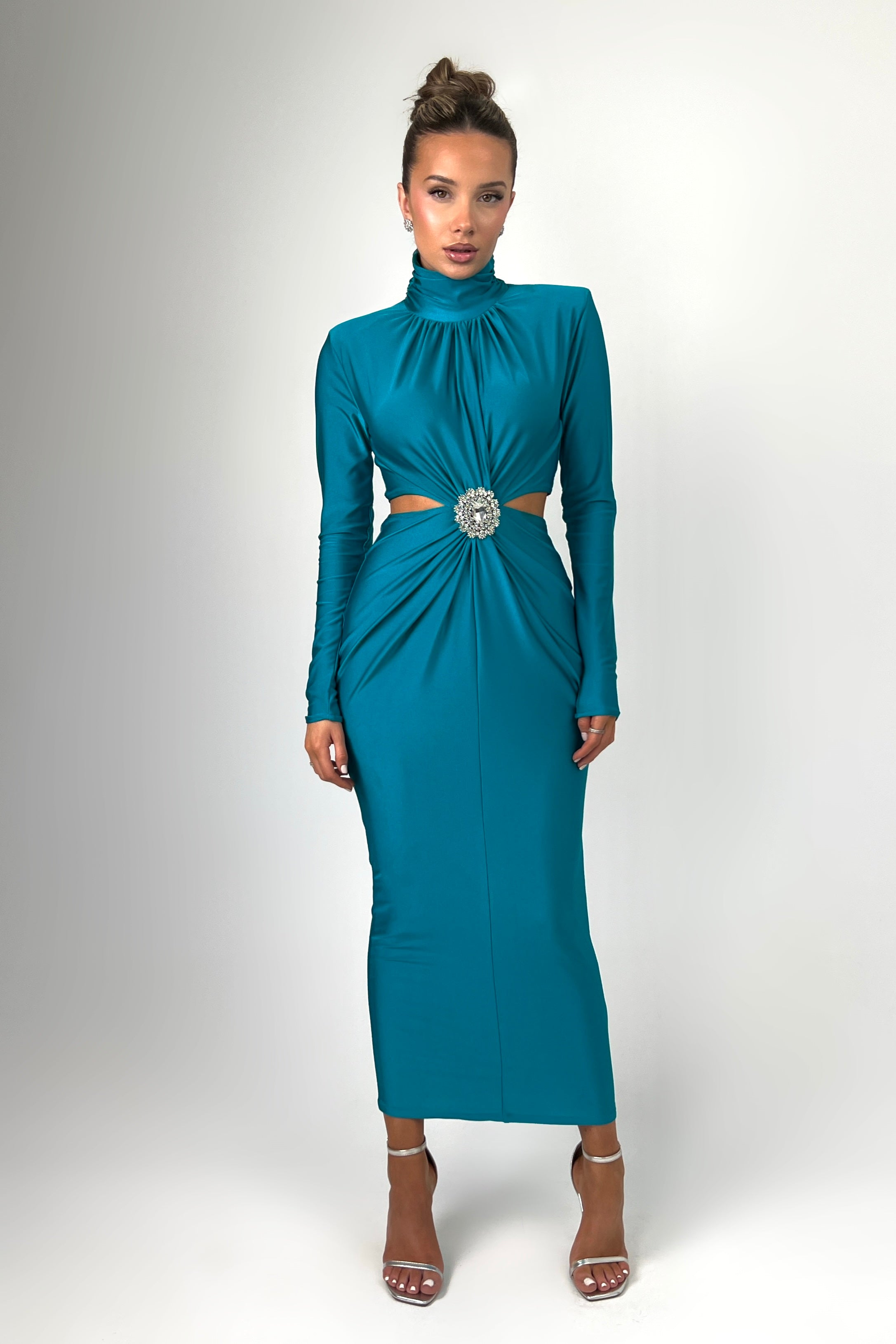 Cecilia Teal Dress