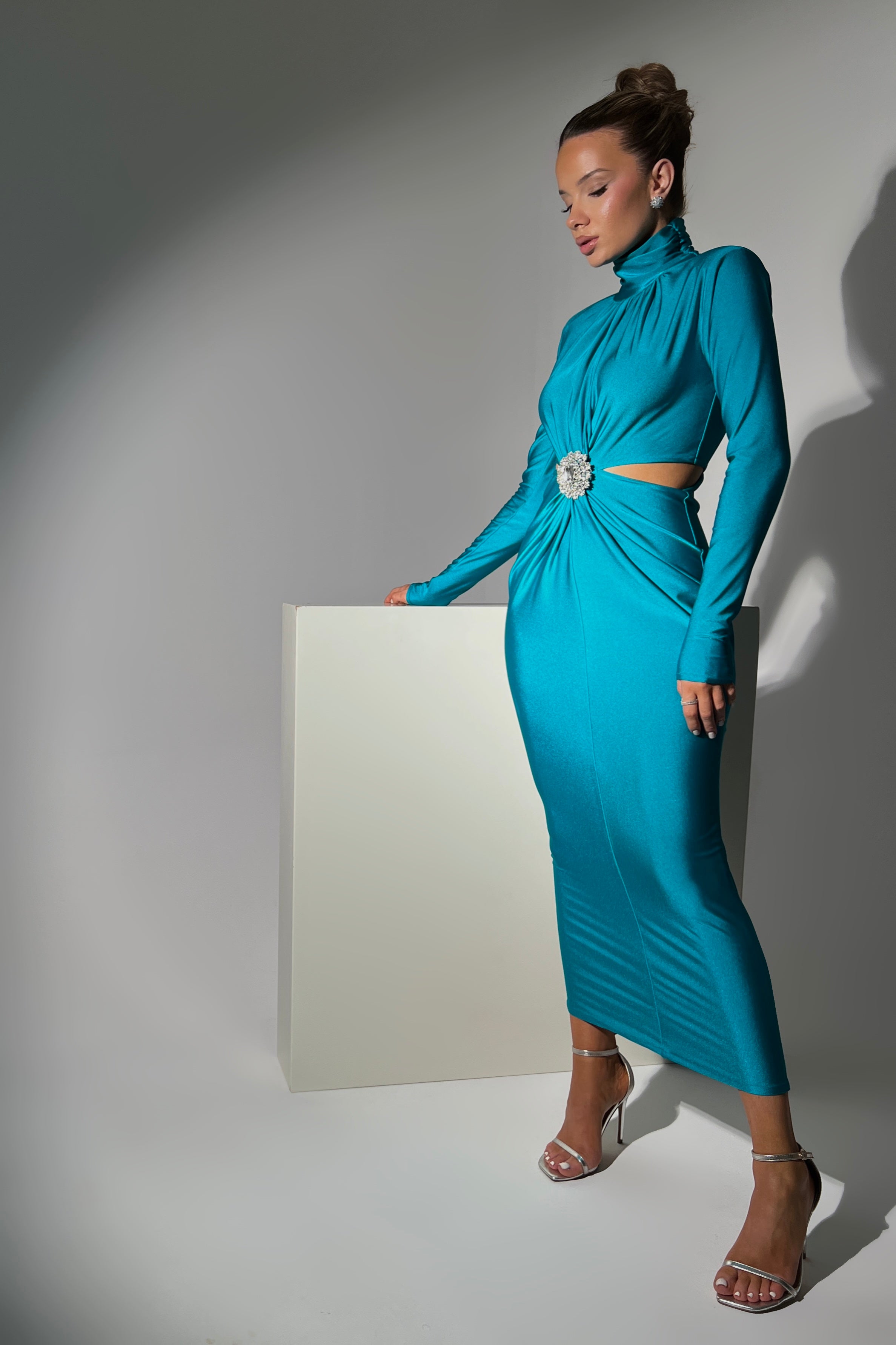 Cecilia Teal Dress