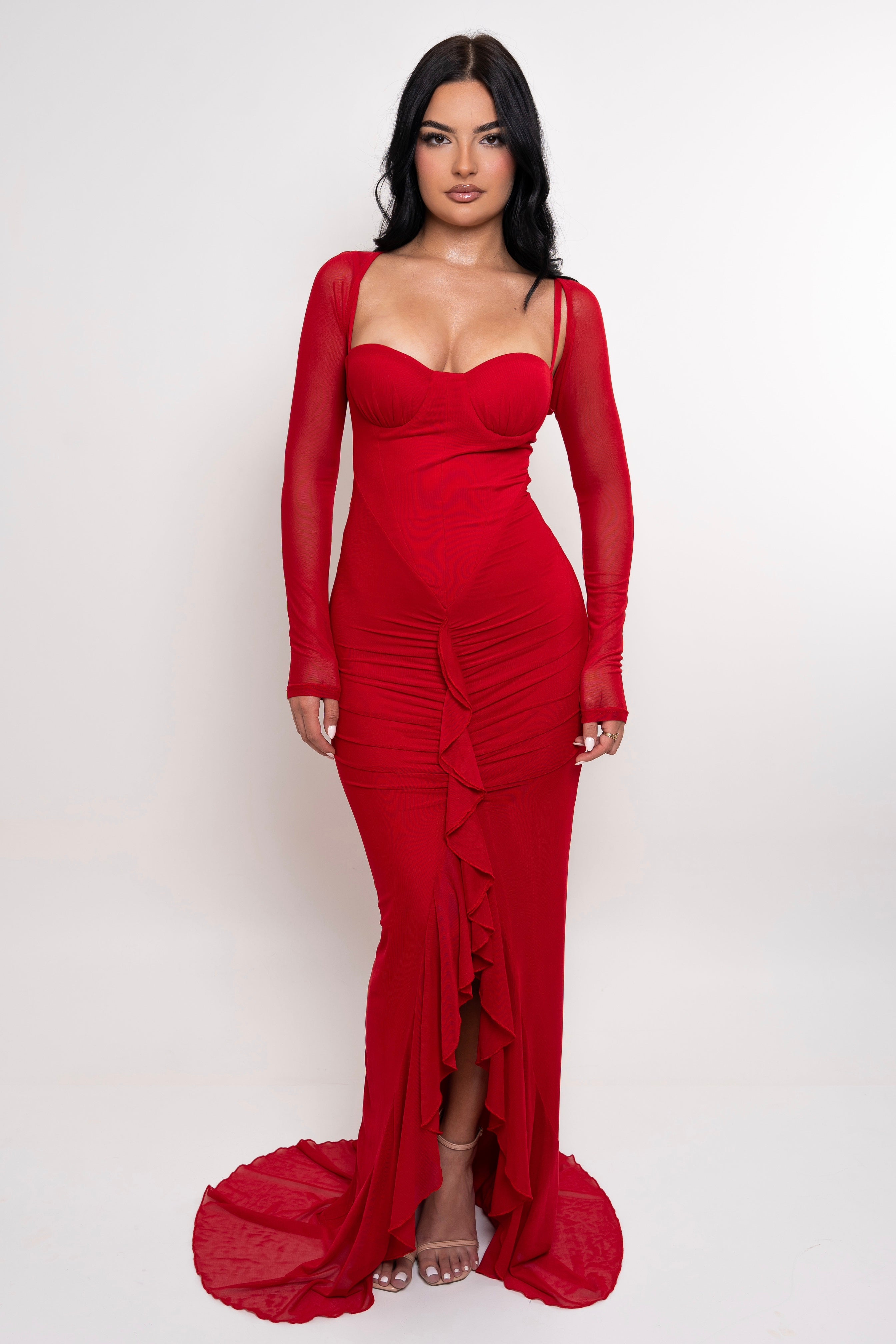 Devina Red Dress