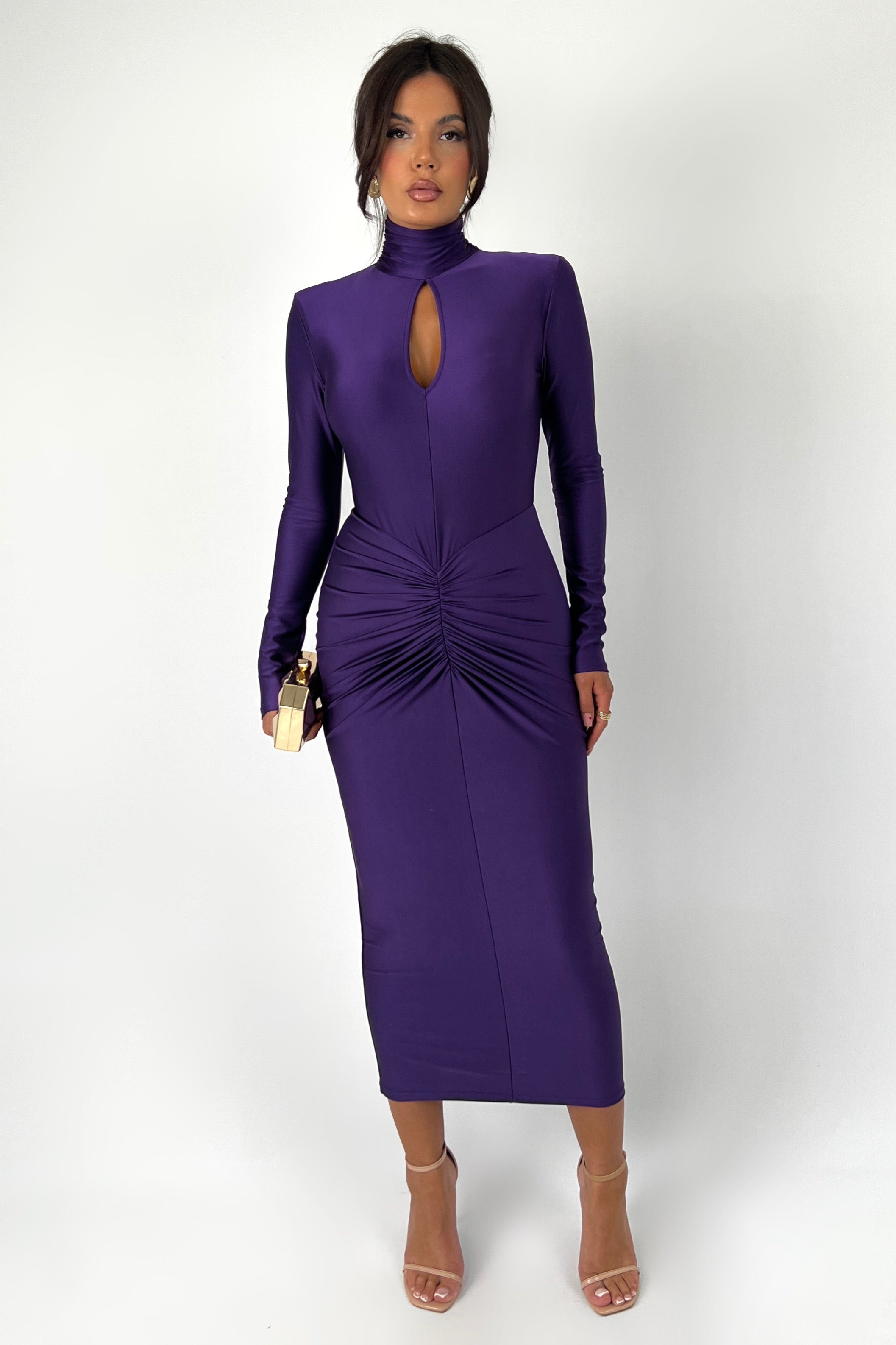 Dolyn Eggplant Dress