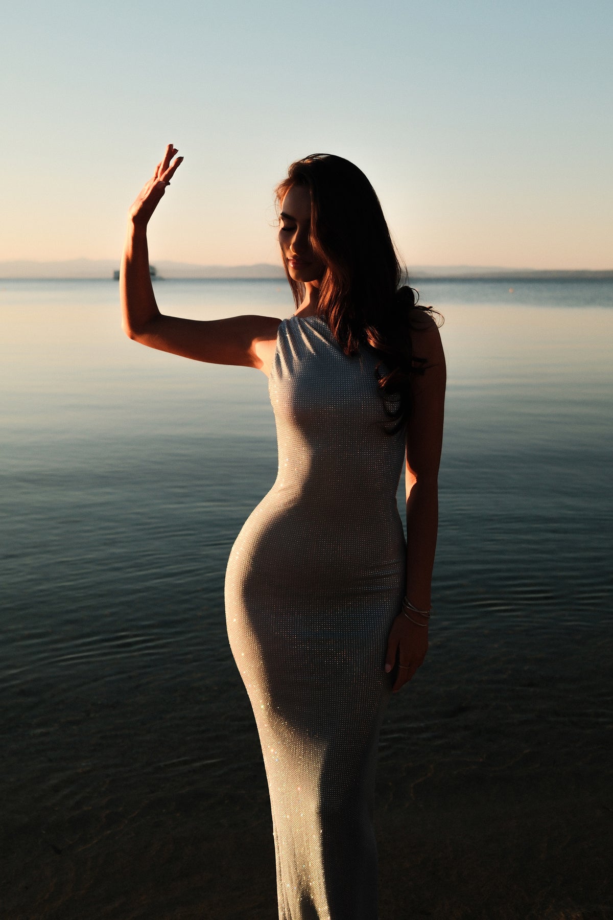 Elisona Ice Blue Dress