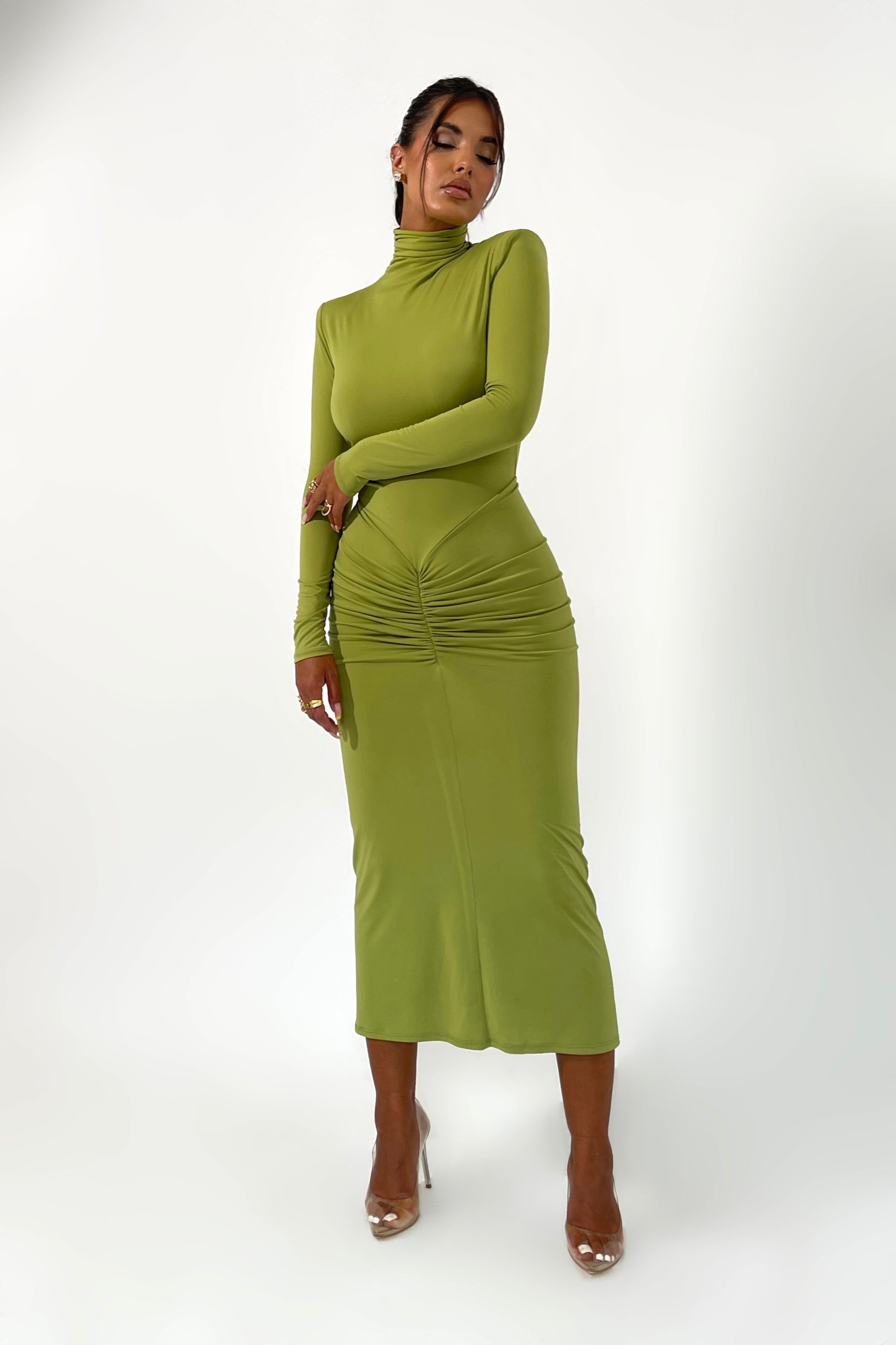 Eloise Moss Green Dress