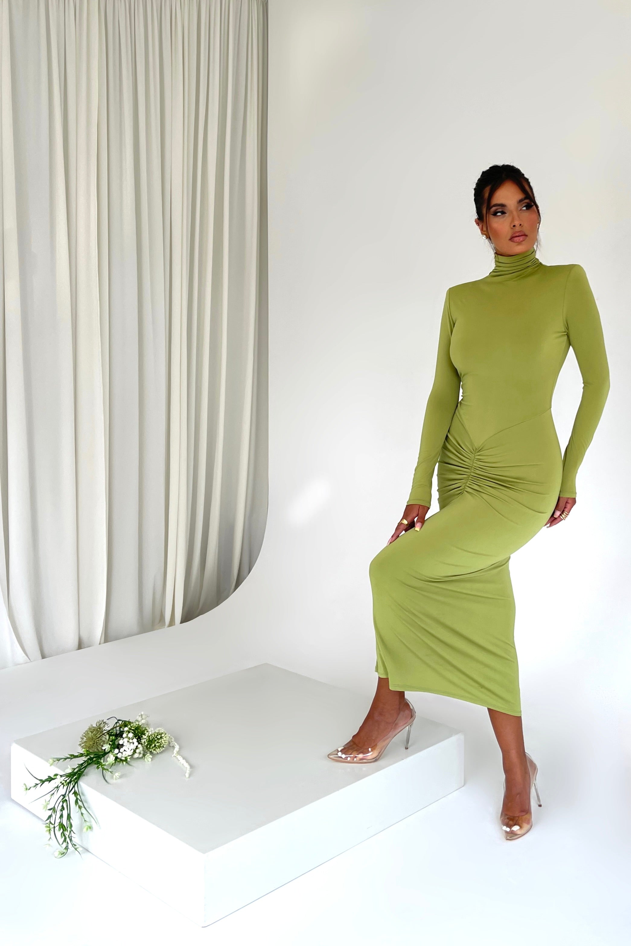 Eloise Moss Green Dress