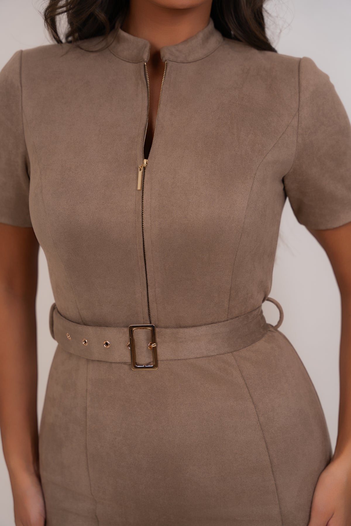 Erinda Taupe Dress