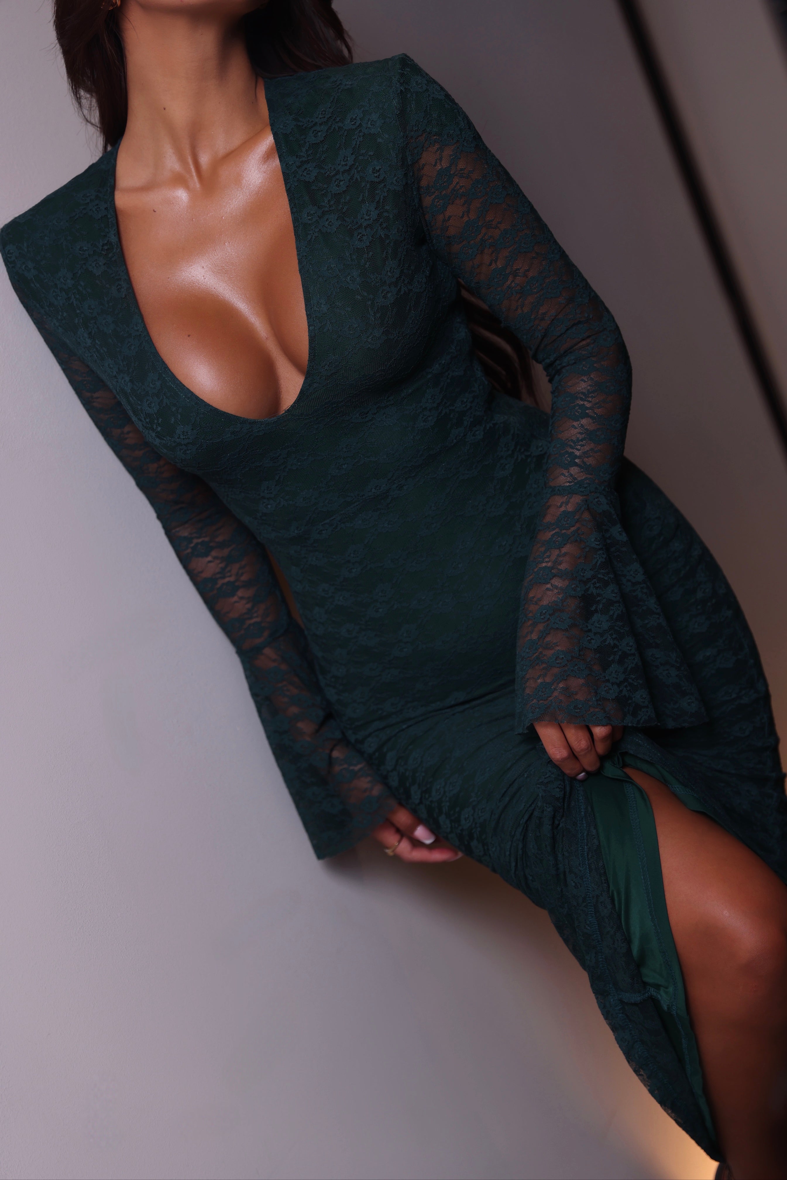 Emmelina Hunter Green Dress